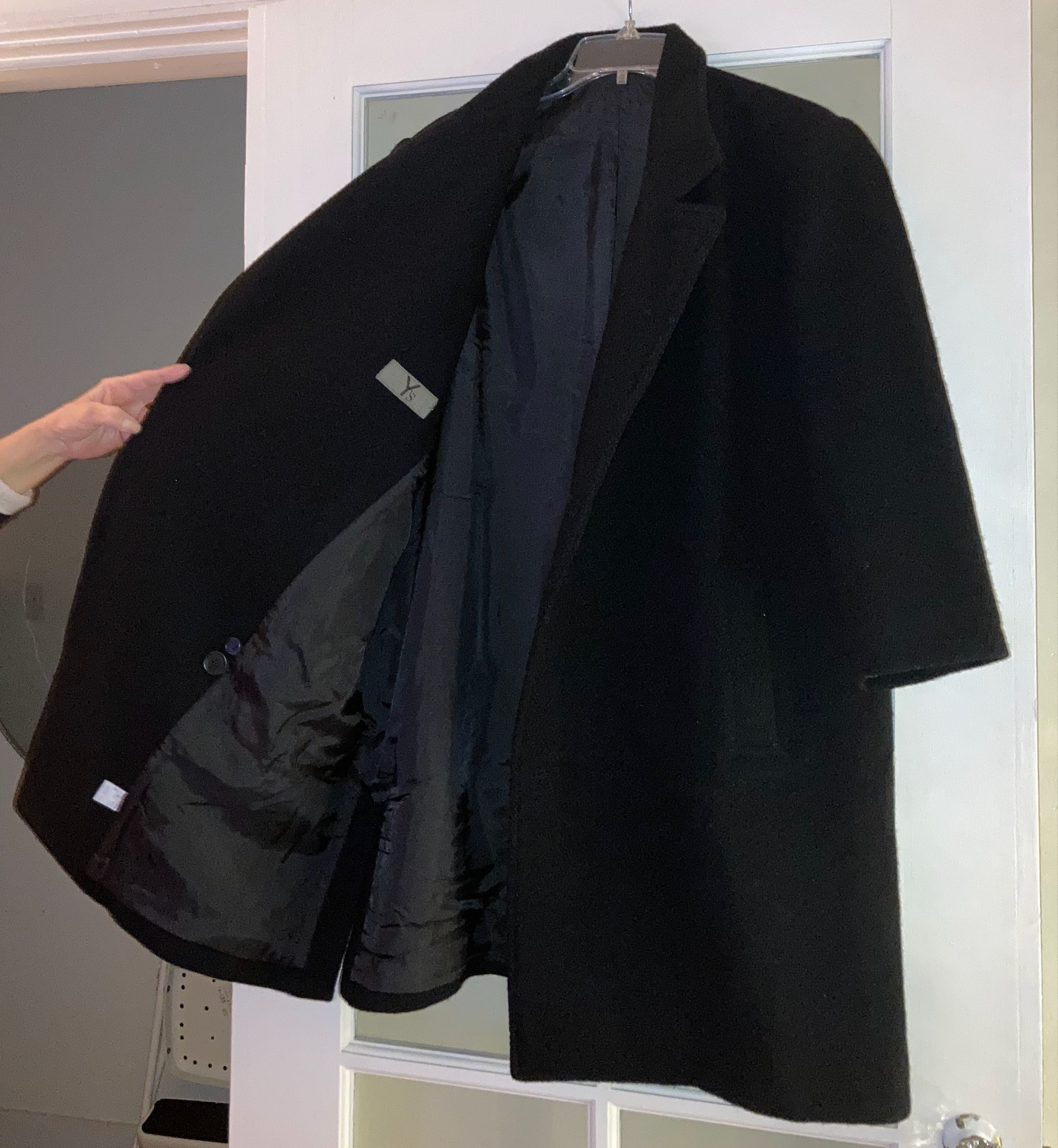 Y's Basketweave wool heavy coat Size M / US 6-8 / IT 42-44 - 4 Thumbnail