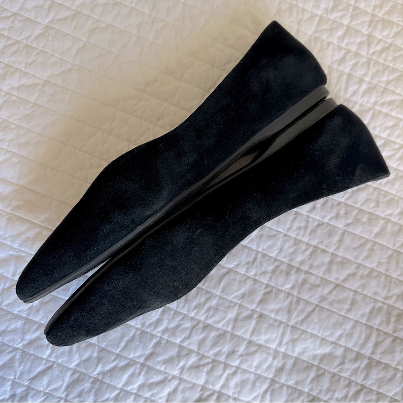 Other BIRDIES The Goldfinch Pointed Toe Ballet Flats Black Suede 9 Size US 9 / IT 39 - 9 Thumbnail