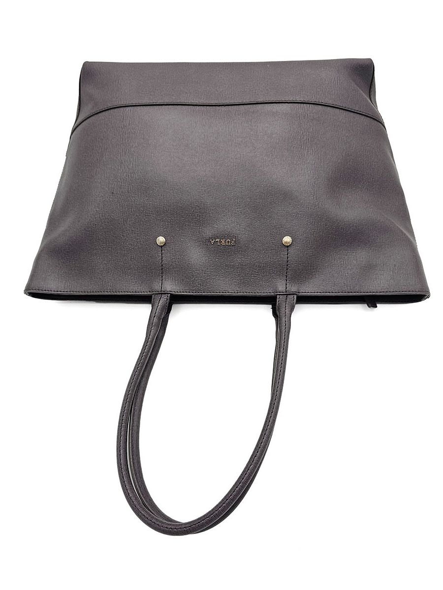 Furla Furla Melissa Gray Leather Shopper Tote Size ONE SIZE - 5 Thumbnail