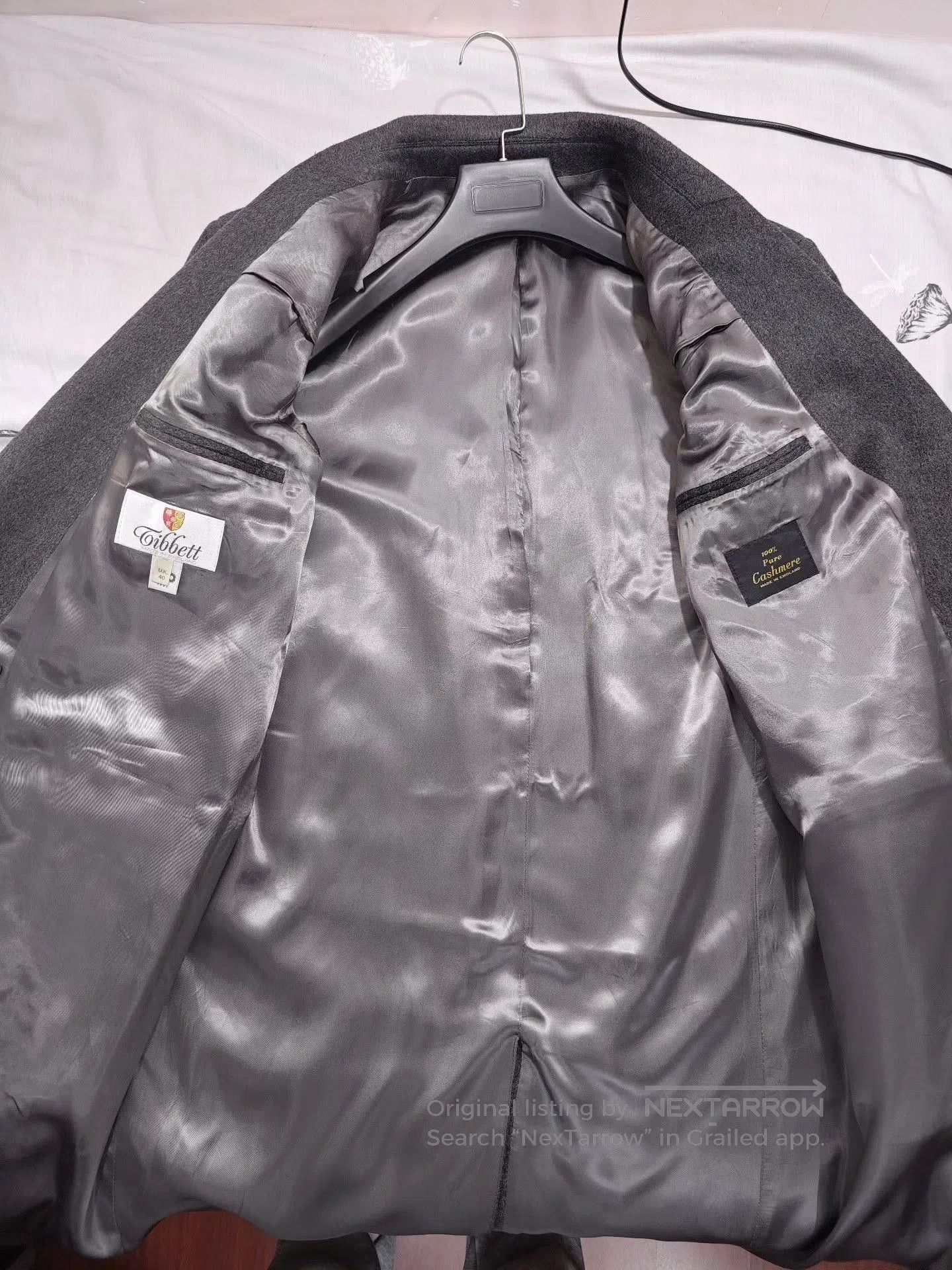 Japanese Brand Tibbett Double-Breasted Cashmere Coat. Size US M / EU 48-50 / 2 - 6 Thumbnail