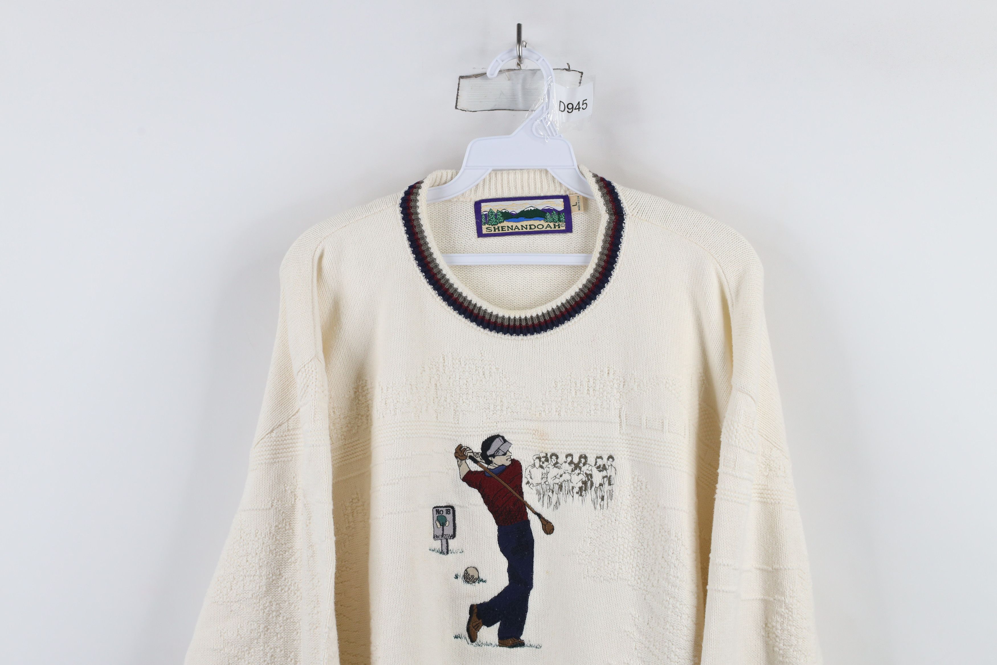 Vintage Vintage 90s Streetwear Golf All Over Print Knit Sweater USA Size US L / EU 52-54 / 3 - 2 Thumbnail