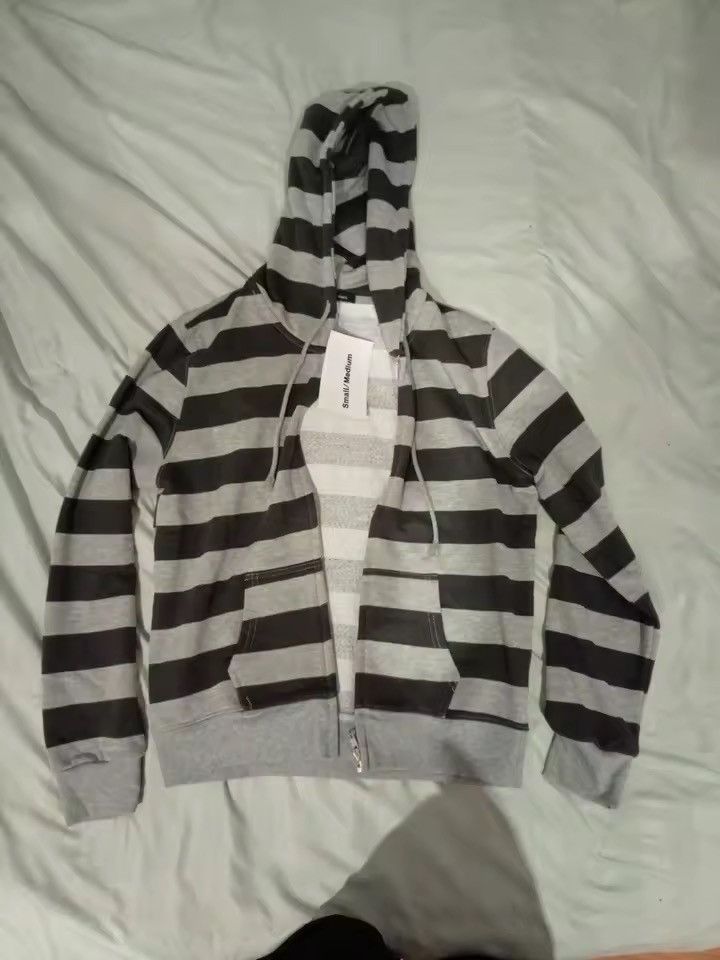 Japanese Brand Striped Patchwork Zip-up Hoodie Size US M / EU 48-50 / 2 - 6 Thumbnail