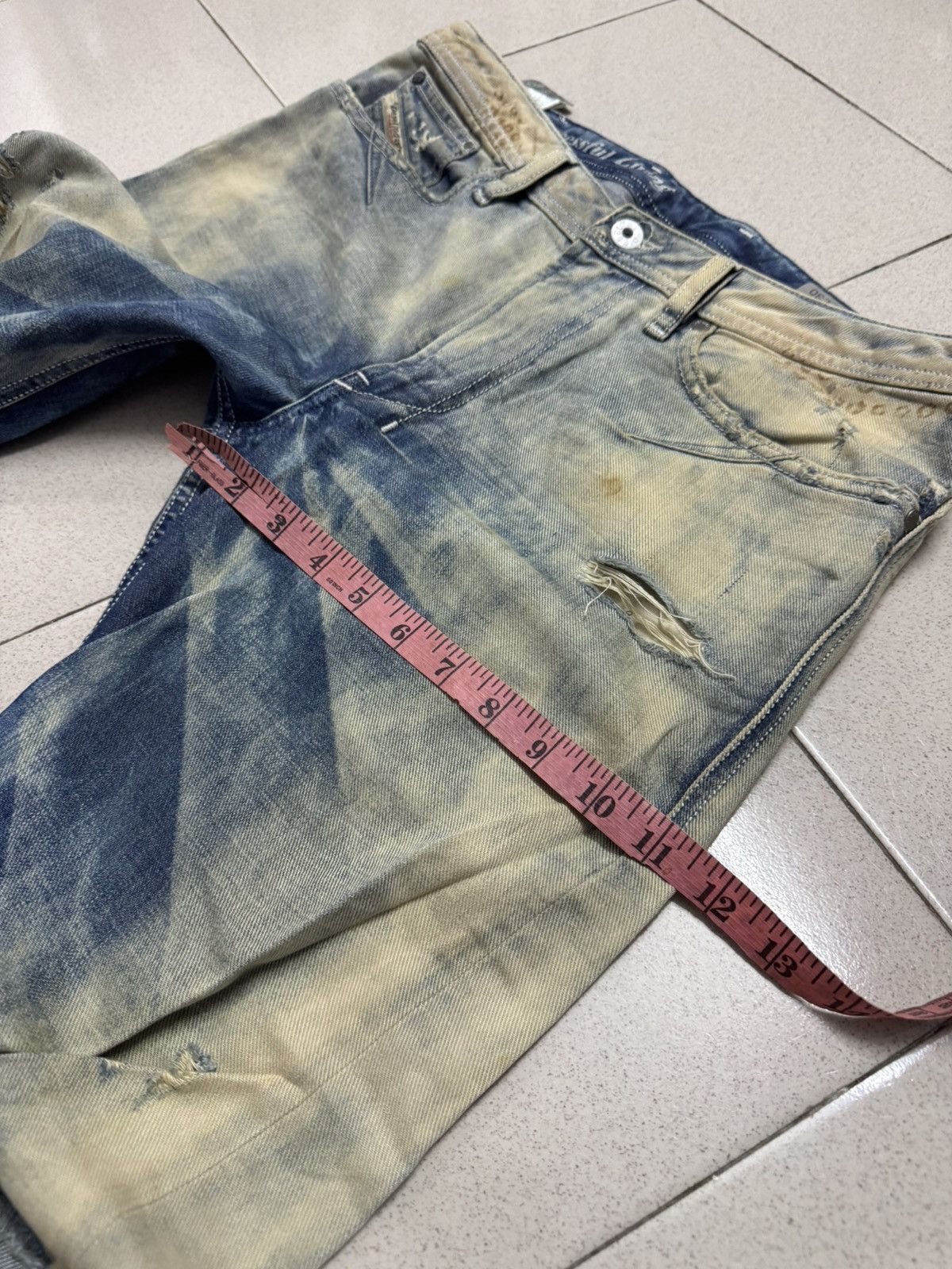 Diesel DIESEL SAFADO WASHED DISTRESSED JEANS Size US 34 / EU 50 - 16 Thumbnail