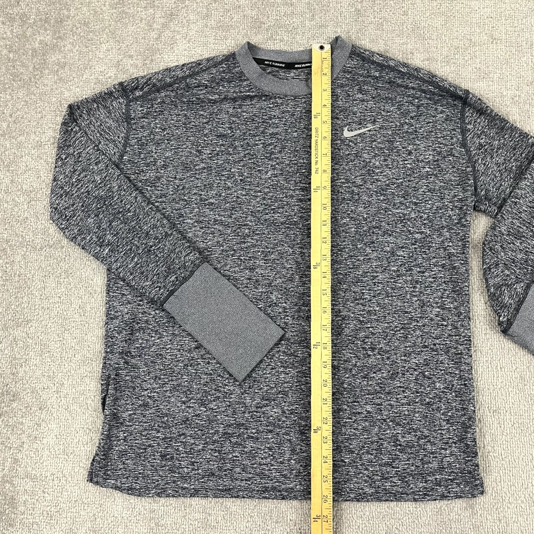 Nike Nike Shirt Womens Large Element Dri-Fit Long Sleeve Running Blue Gym 928741-451 Size L / US 10 / IT 46 - 4 Thumbnail