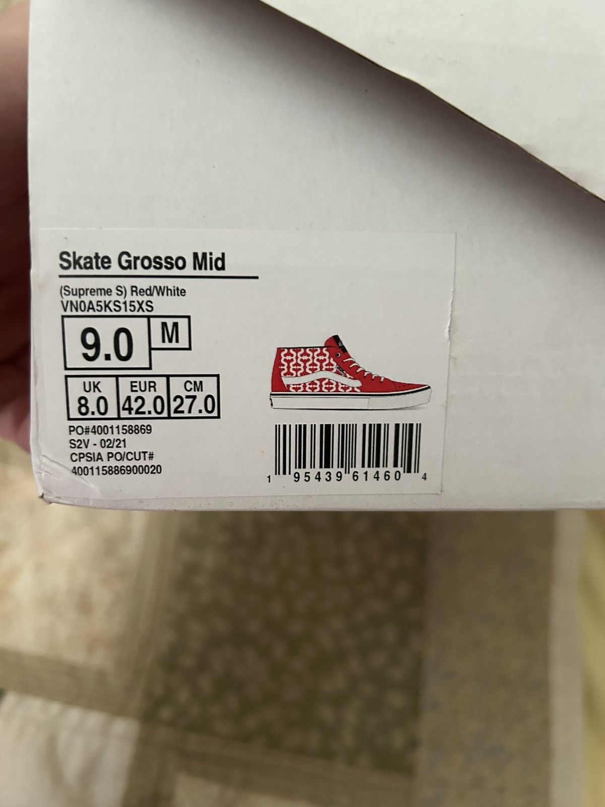 Vans Vans x Supreme Grosso Sk8 Size US 8.5 / EU 41-42 - 7 Thumbnail