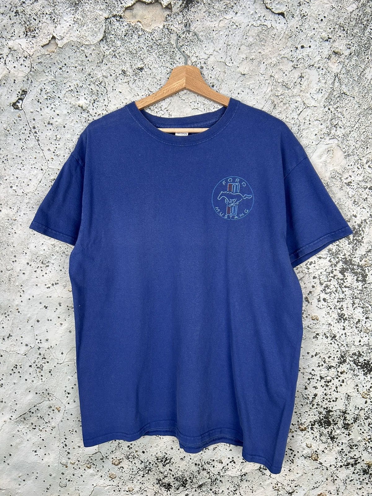 Vintage Vintage Ford Mustang Graphic Tee Racing Motorsport 90s Size US L / EU 52-54 / 3 - 3 Thumbnail