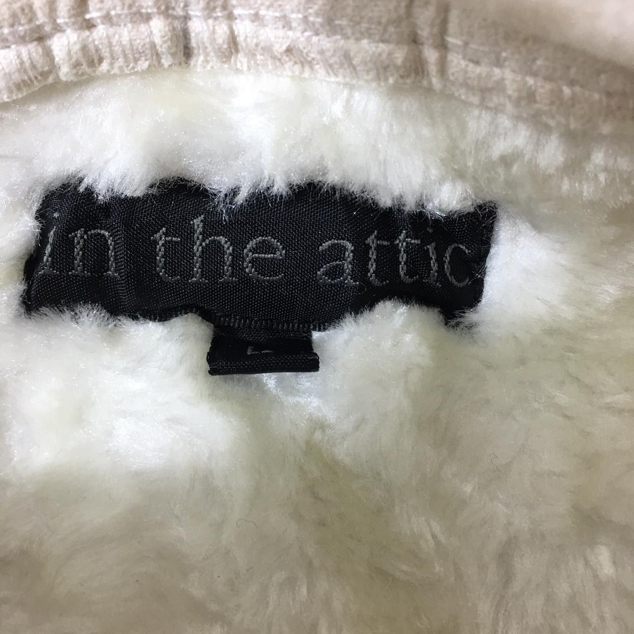 Vintage Vtg IN THE ATTIC Japan Shearling Trench Coat Hoodie Parka Size L / US 10 / IT 46 - 3 Thumbnail