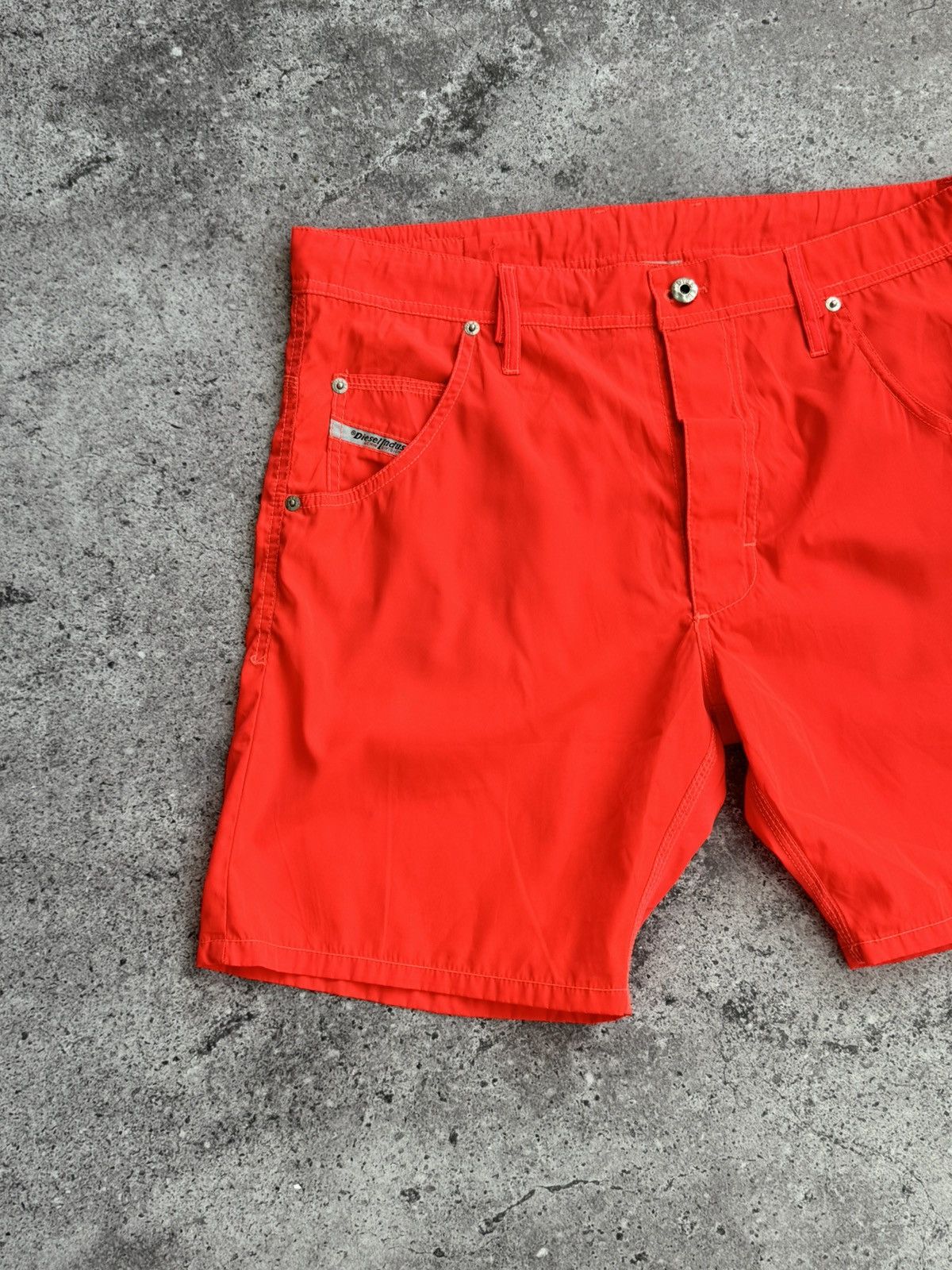 Diesel × Vintage Vintage Diesel orange beachwear nylon short Size US 32 / EU 48 - 2 Thumbnail