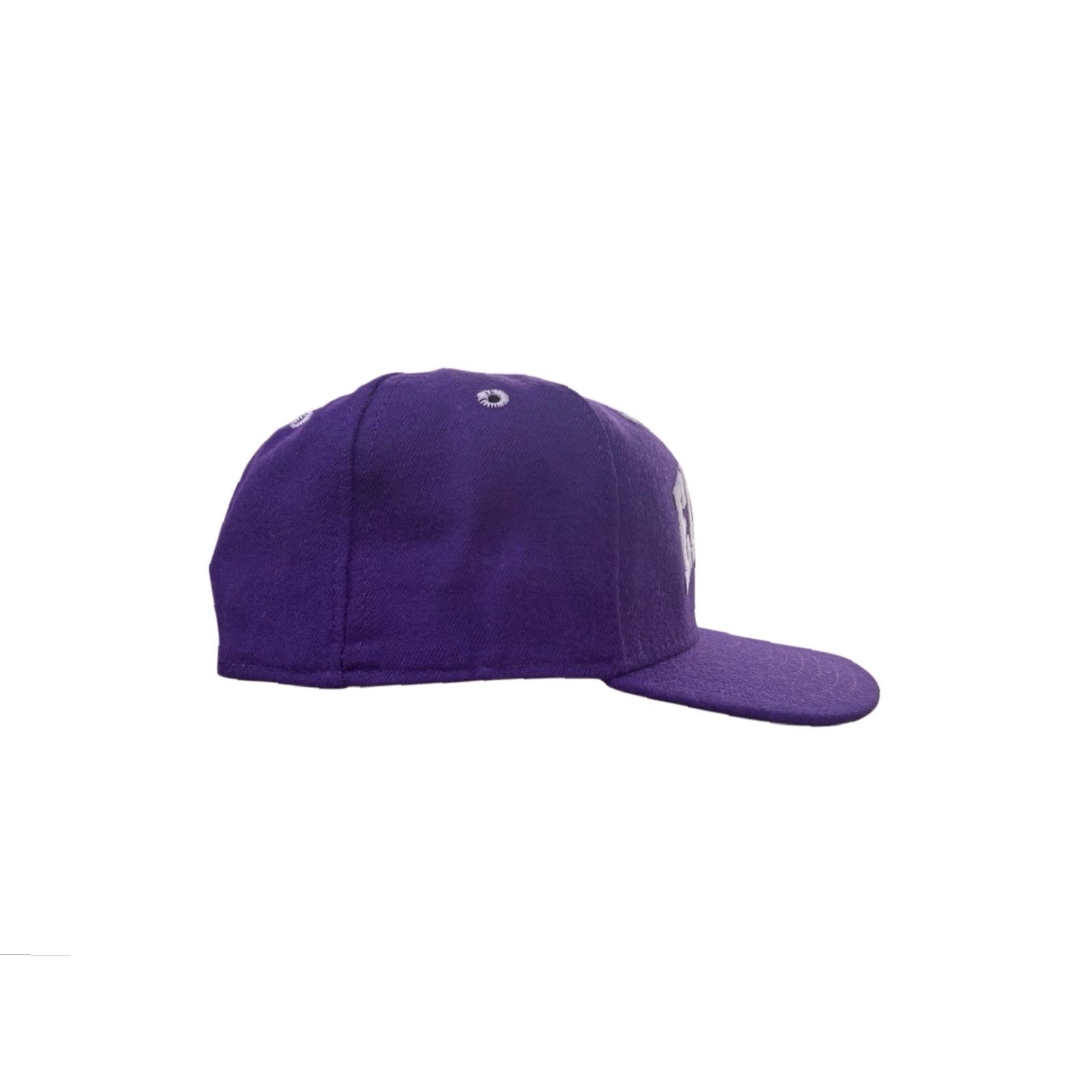 New Era VINTAGE New Era Baseball Cap Hat 7 NWT USA Cincinnati Elder High School Wool Blend Purple White Embroidered Logo Mens Cap Size ONE SIZE - 3 Thumbnail