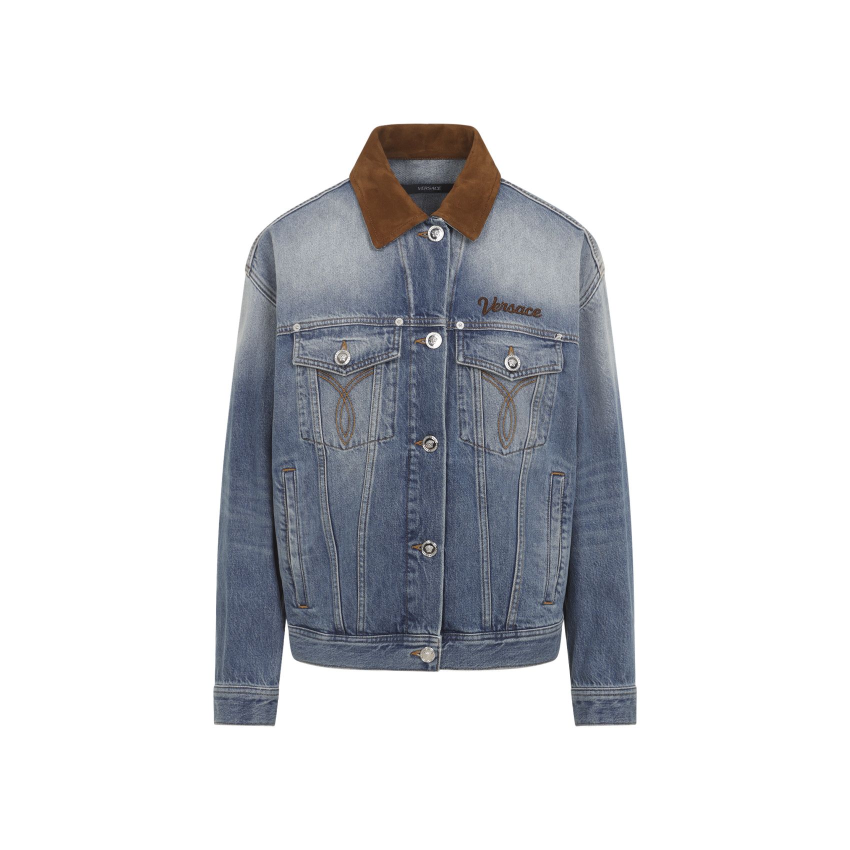 Versace Denim Stone Wash Blouson