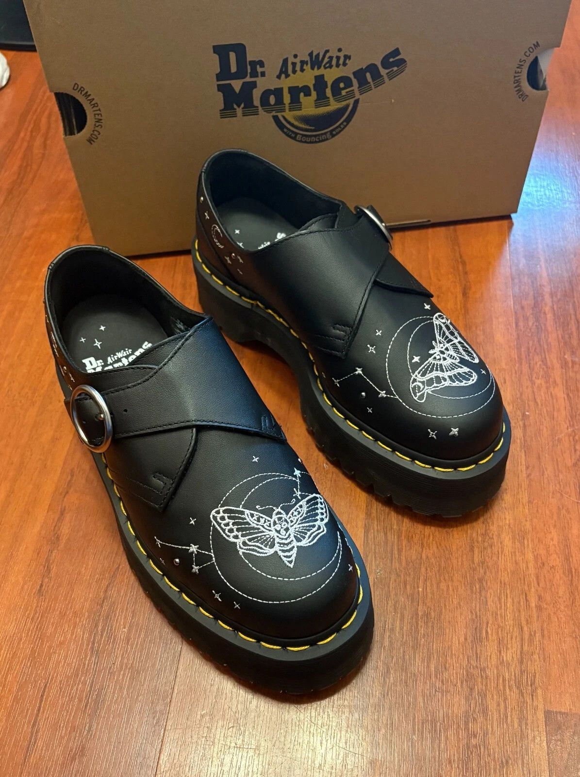 Dr. Martens Dr. Martens Celestial Moth Platform Monkstraps/ Derby Size US 10 / EU 43 - 9 Thumbnail
