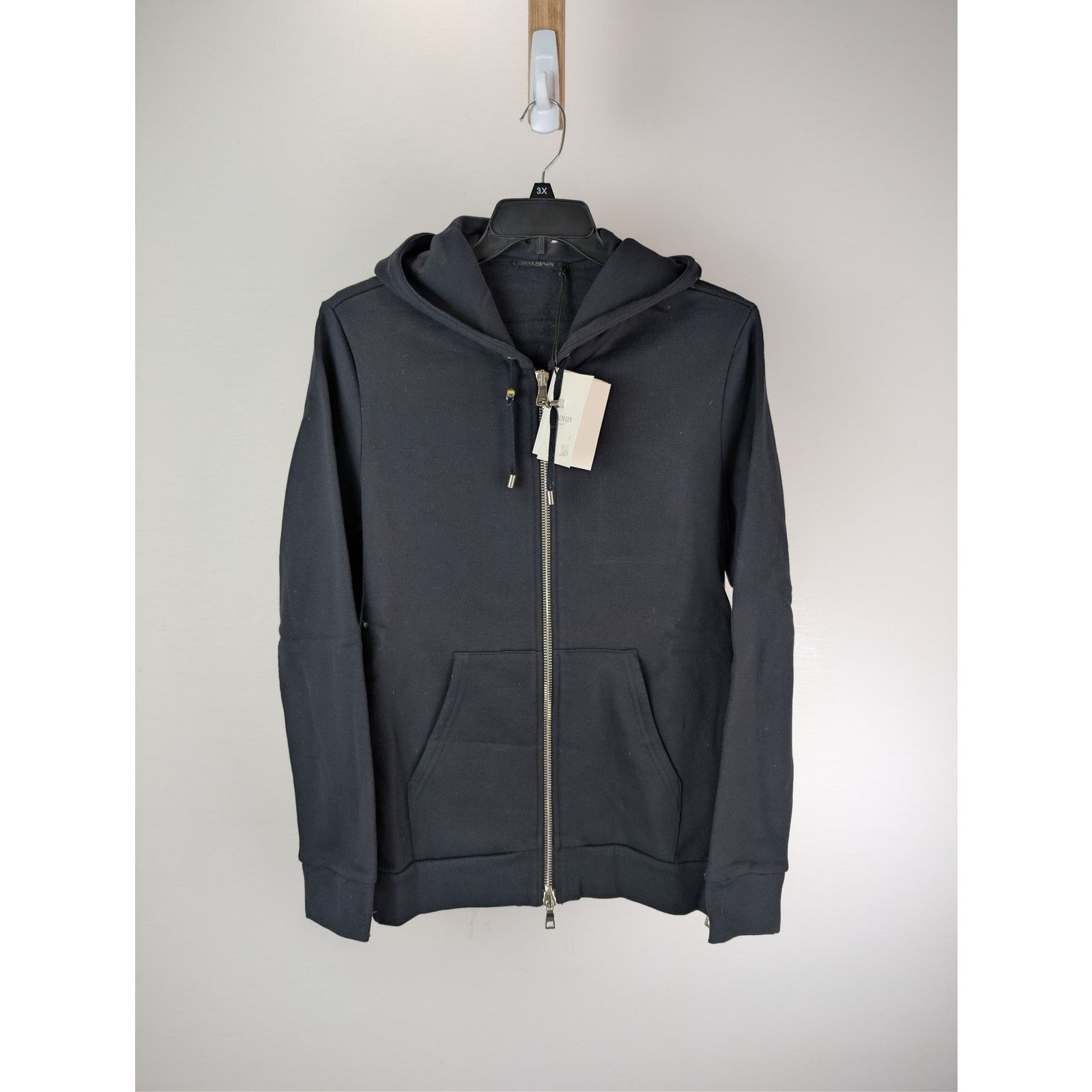 Balmain o1rshd1 Pullover Hoodie in Black Size US M / EU 48-50 / 2 - 2 Thumbnail