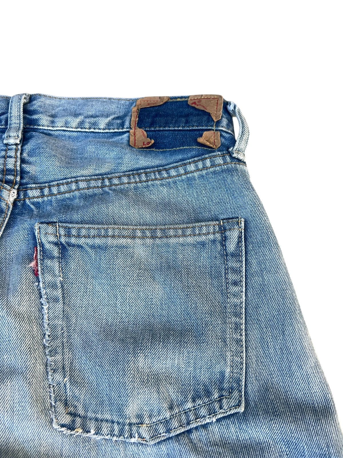 Denime Vintage DENIME Japan Ripped Faded Mud Denim Selvedge Jeans Size US 31 - 21 Thumbnail