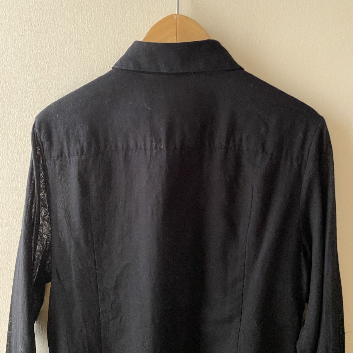 Sunao Kuwahara Sunao Kuwahara Sheer Black Fringed Blouse Size M / US 6-8 / IT 42-44 - 16 Thumbnail