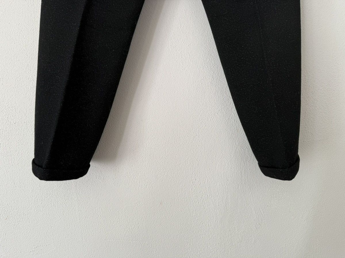 Jil Sander Black Wool Trousers with Subtle Sparkle Finish Size US 33 - 12 Thumbnail