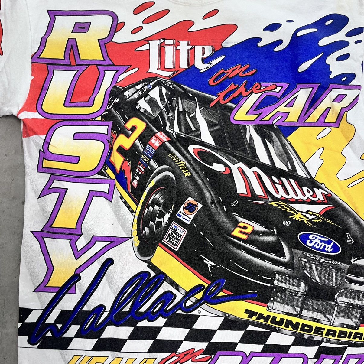 NASCAR × Vintage Vintage NASCAR AOP Pedal to the metal Rusty Wallace medium Size US L / EU 52-54 / 3 - 6 Thumbnail