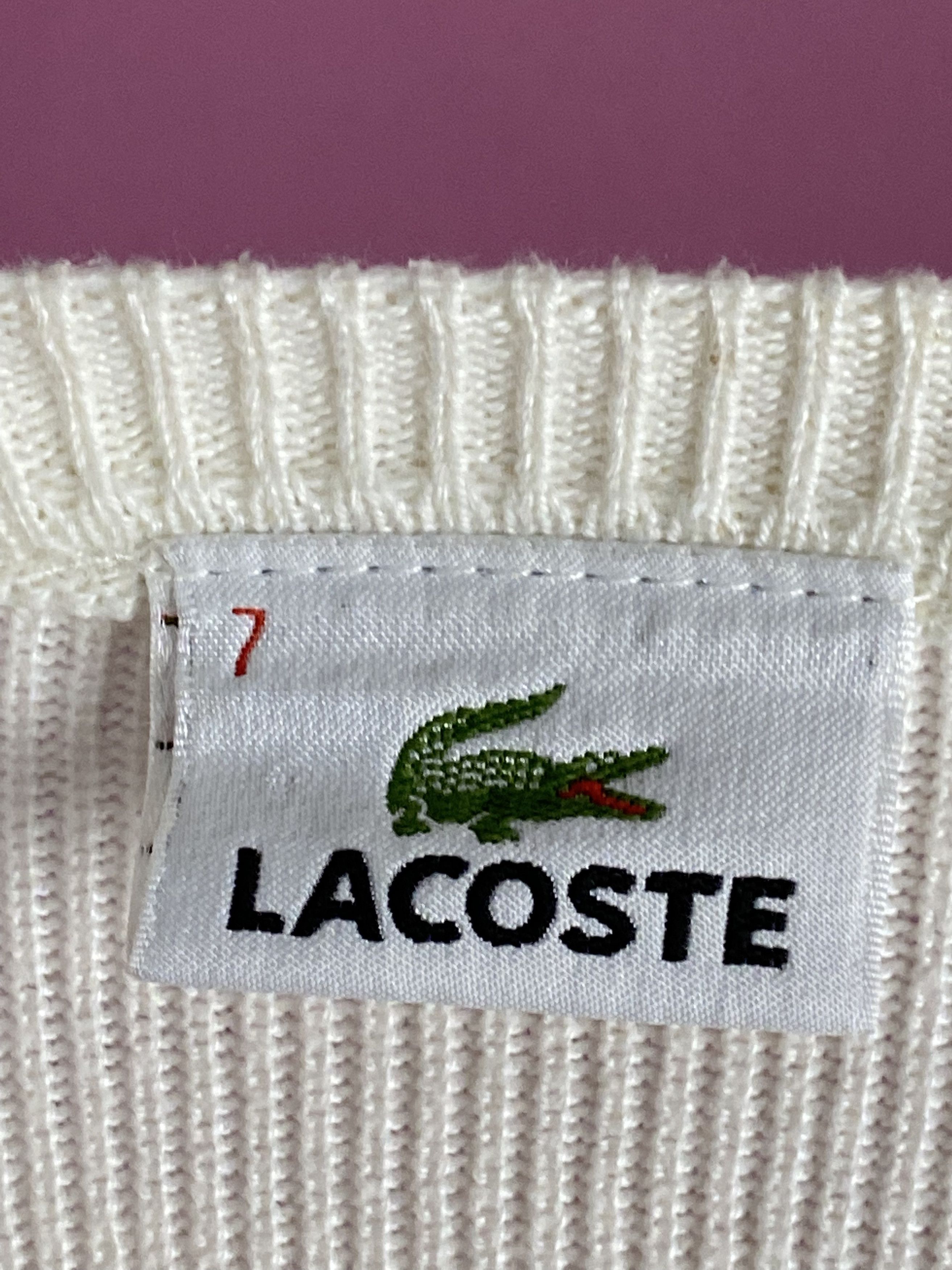 Lacoste × Vintage Lacoste Vintage Men's Sweater - 7 XL Size US XL / EU 56 / 4 - 4 Thumbnail