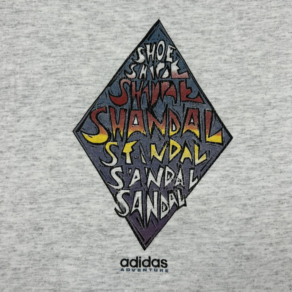 Vintage 1990s Adidas Sandal Tee Size US XL / EU 56 / 4 - 12 Thumbnail