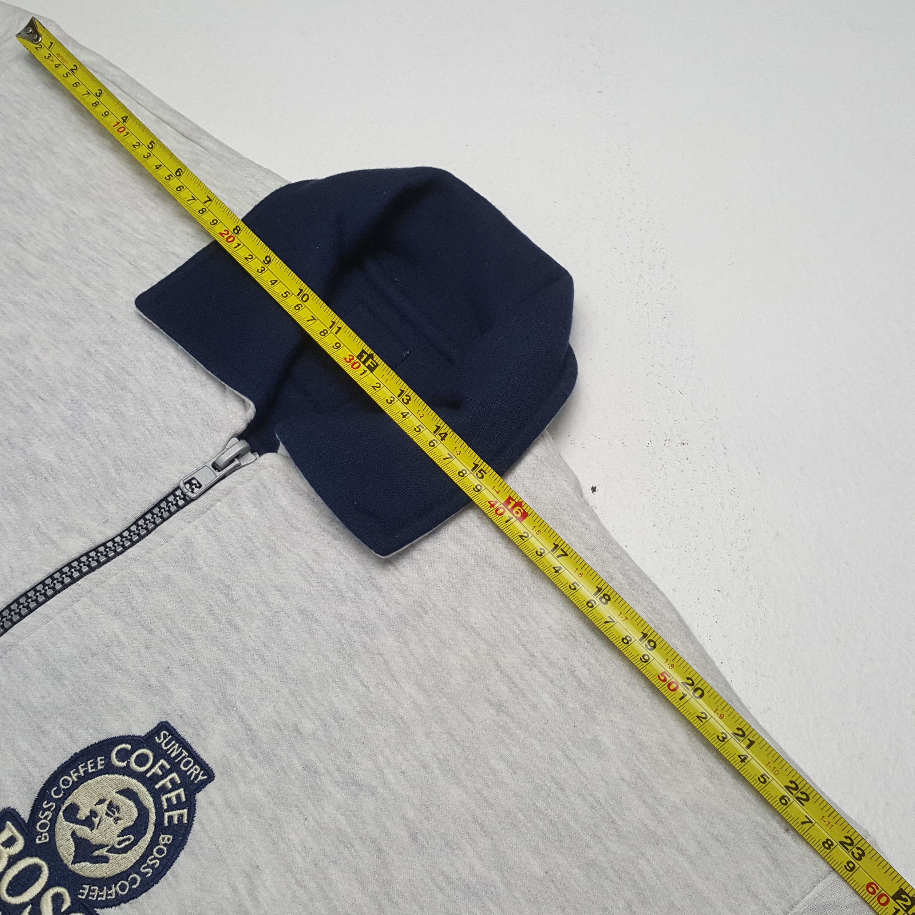 Vintage Vintage Coffee Boss Half Zipper Polos Sweatshirt C323N20 Size US L / EU 52-54 / 3 - 5 Thumbnail