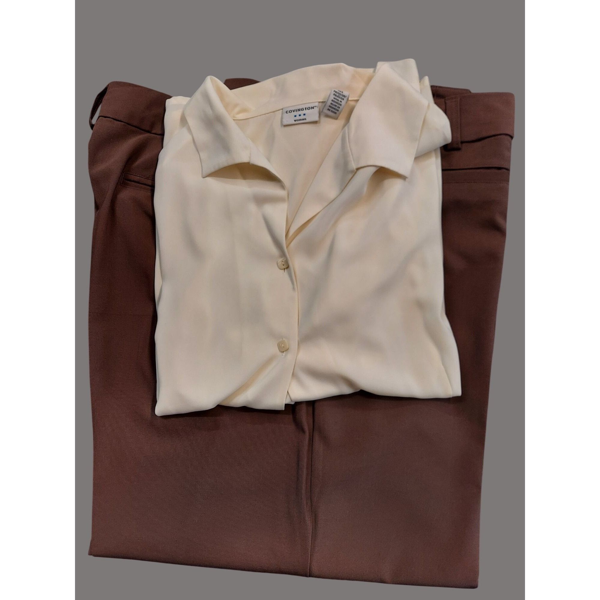 Covington Womens Blouse, Jacket & Pant Set - Plus Size 22x-24x 3XL * F Size 3XL / US 20-22 - 5 Thumbnail