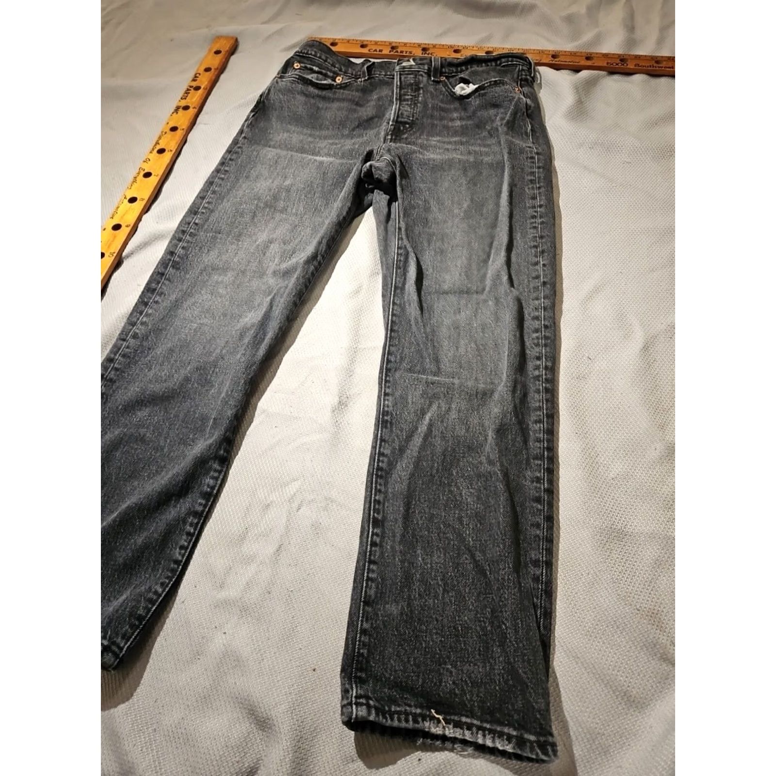 Levi's Levi's Jeans Womens Sz 31 Blue Wedgie Fit Buttonfly Grunge Denim Straight Pants Regular 5-Pocket Logo Retro 90s Hip Hop City Short? Size 24" / US 00 / IT 34 - 6 Thumbnail