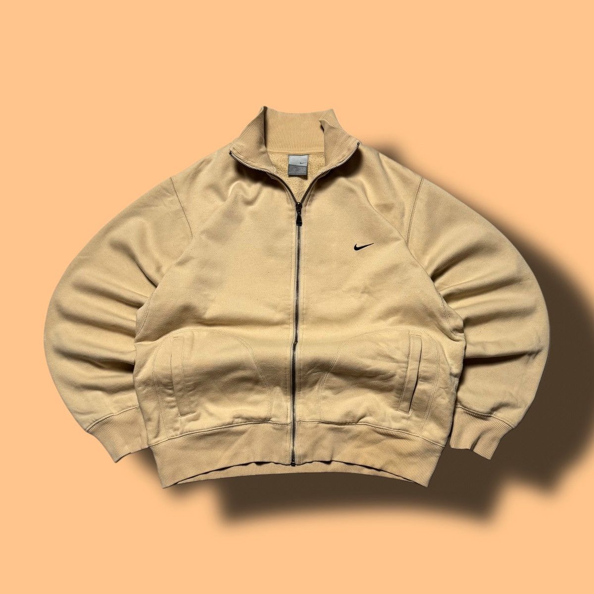 Nike × Vintage 00s Nike Vintage Mini Swoosh Oversize Pullover Sweatshirt Size US M / EU 48-50 / 2 - 1 Thumbnail