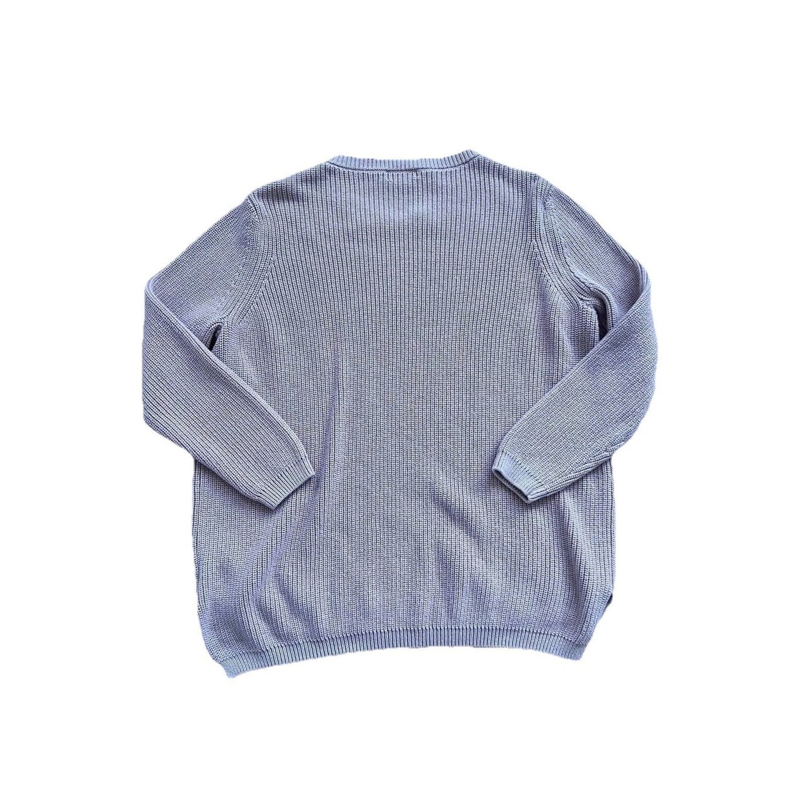 Anonymous Ism Womens 525 Sweater Crew Neck Size Large 100% Cotton A001462 Size L / US 10 / IT 46 - 6 Thumbnail