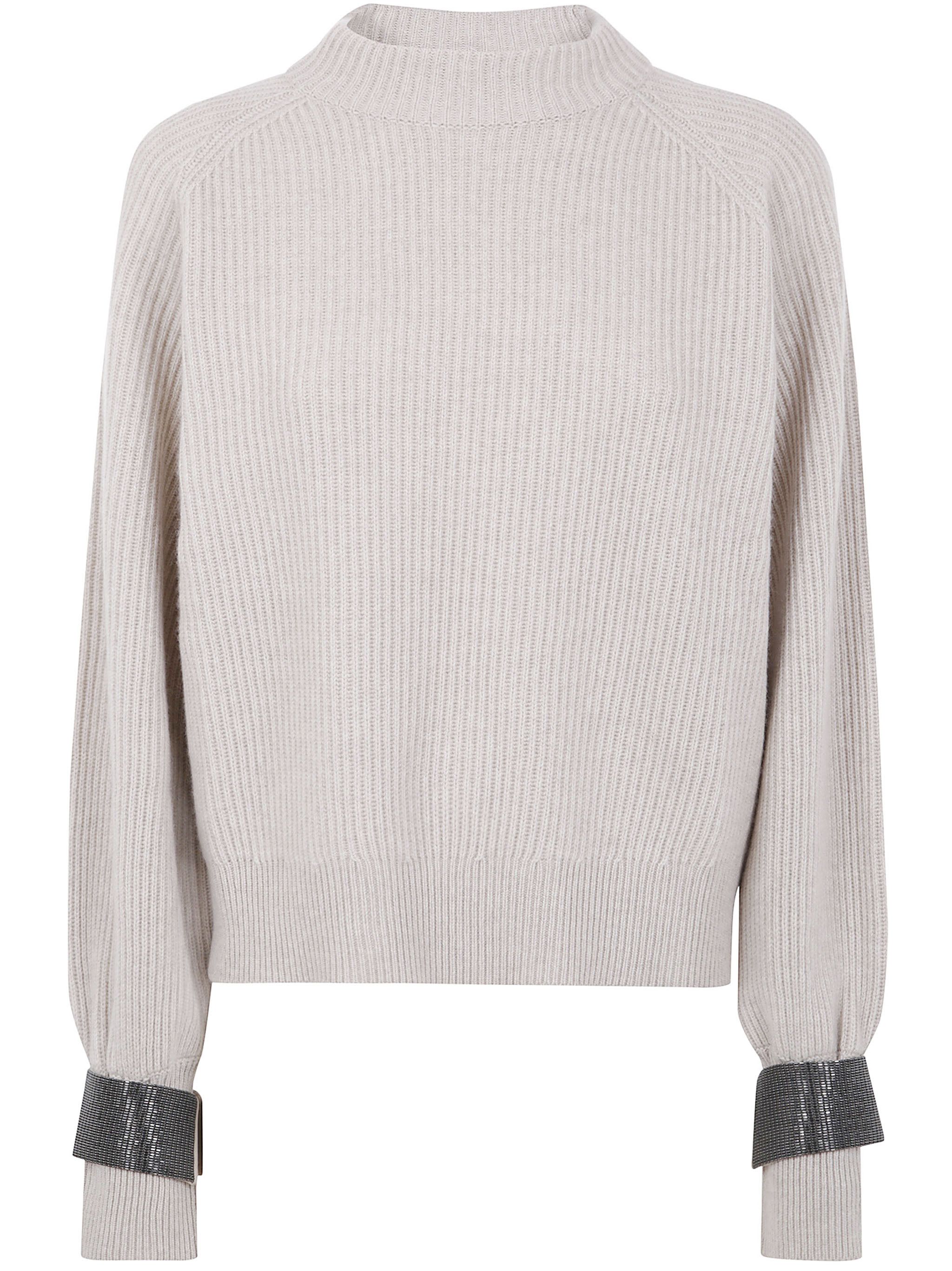 Brunello Cucinelli CASHMERE ROUND NECK SWEATER Size M / US 6-8 / IT 42-44 - 1 Thumbnail