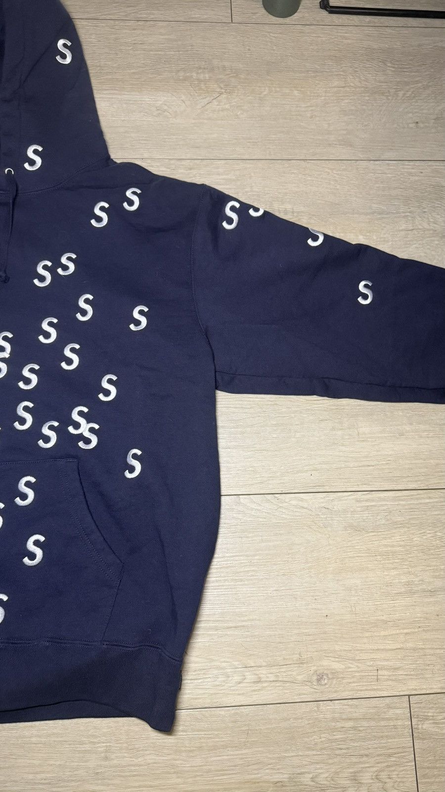 Supreme Rare New Navy Supreme Embroidered S All Over Print Hoodie Size US M / EU 48-50 / 2 - 3 Thumbnail