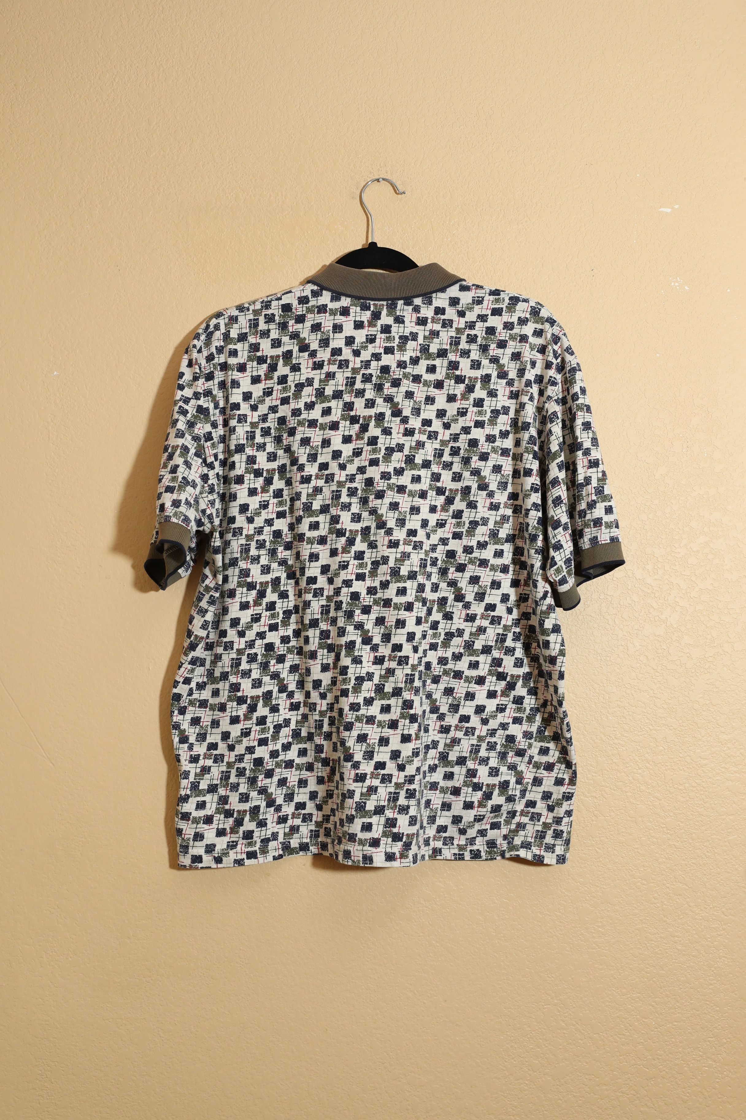 Puritan Puritan Vintage Pattern Polo (L) Size US L / EU 52-54 / 3 - 2 Thumbnail