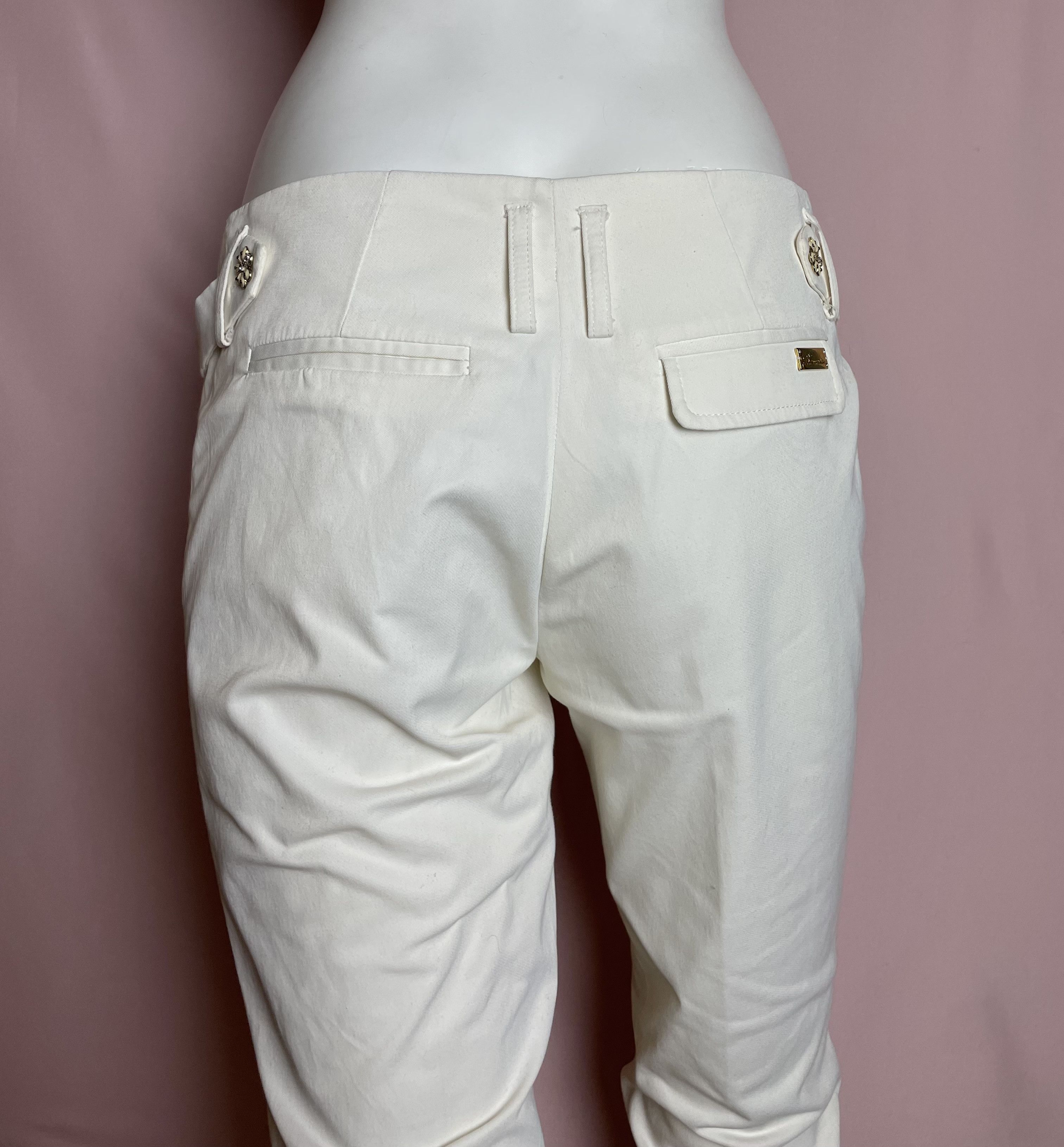 Blumarine Blumarine White Straight Pants Trousers IT 44 Size 30" / US 8 / IT 44 - 3 Thumbnail