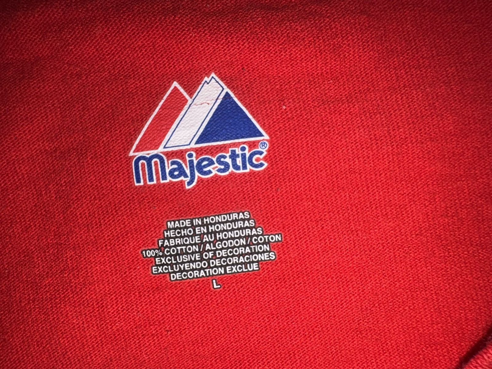 Majestic 2010 Texas Rangers American League Champions Vintage Tee Size US L / EU 52-54 / 3 - 4 Thumbnail
