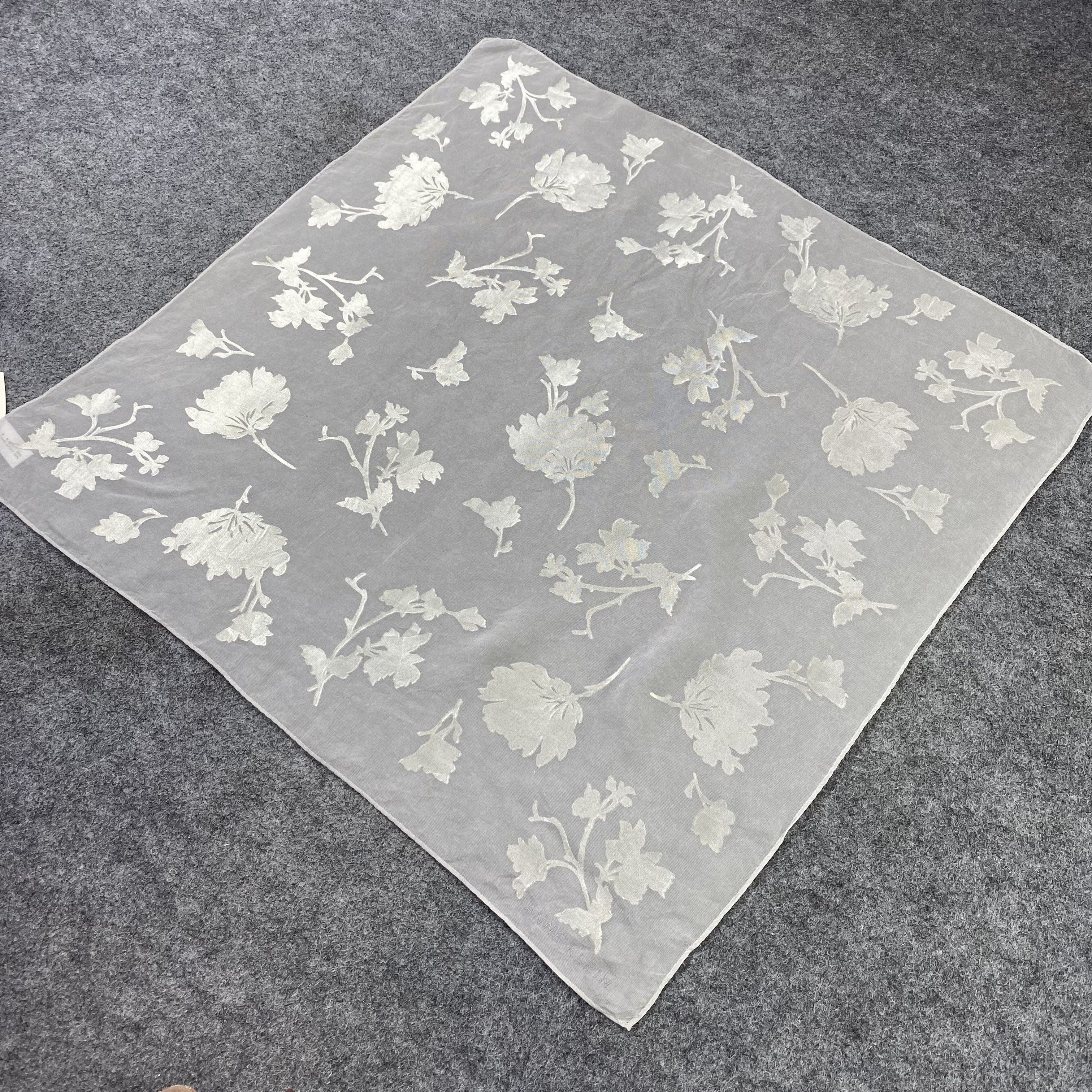 Anne Klein × Japanese Brand × Vintage Anne Klein Handkerchief / Bandana / Neckerchief -B547 Size ONE SIZE - 4 Thumbnail
