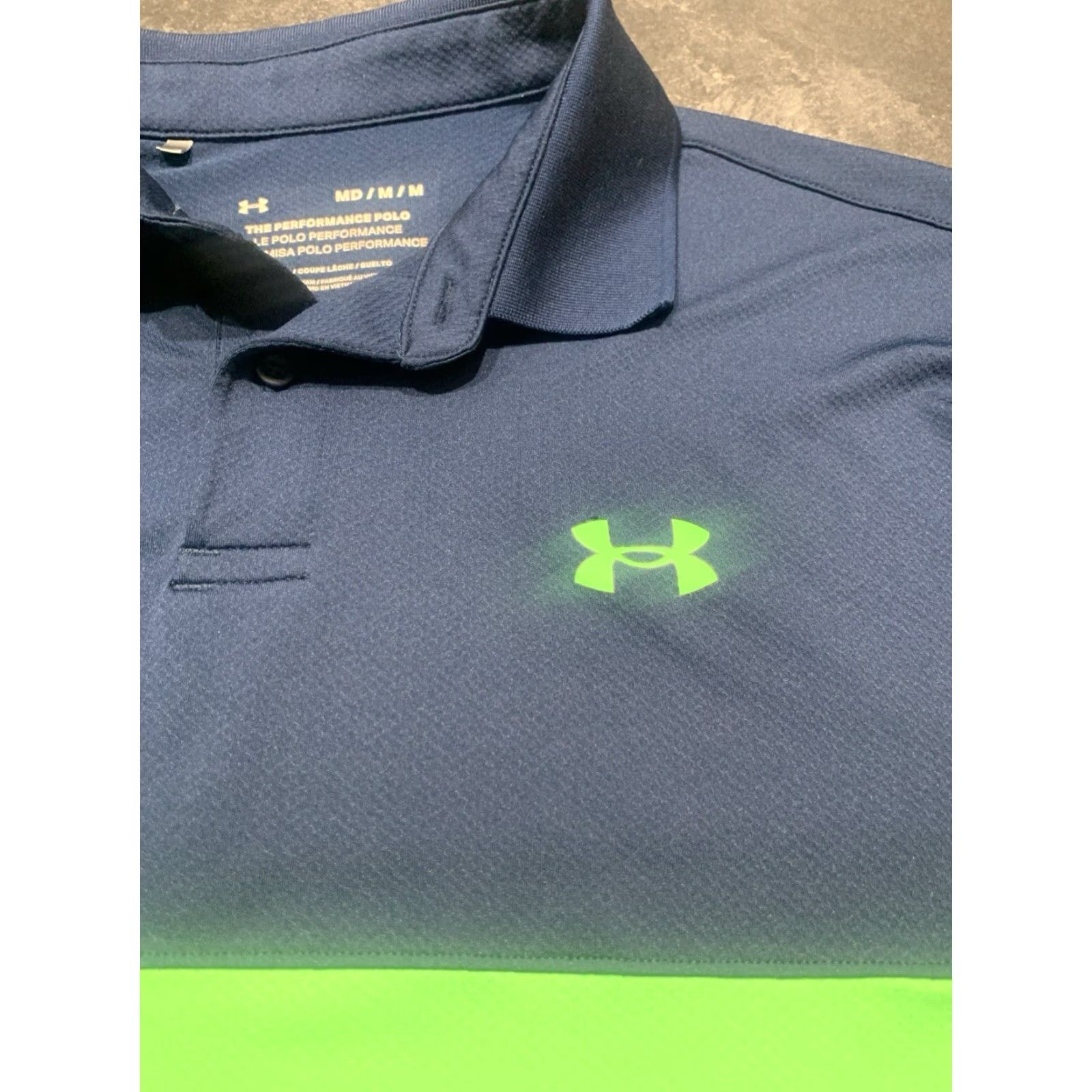 Under Armour VINTAGE Under Armour Golf Polo Shirt Men's Medium Blue Green Short Sleeve Collared Performance Activewear Size US M / EU 48-50 / 2 - 5 Thumbnail