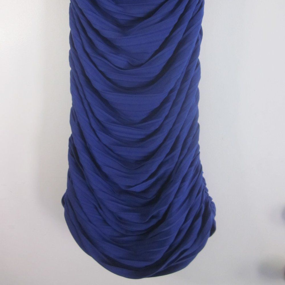 Nicole Miller Nicole Miller Blue Ruched Bodycon Dress Size 2 Vintage 80's Size XS / US 0-2 / IT 36-38 - 11 Thumbnail
