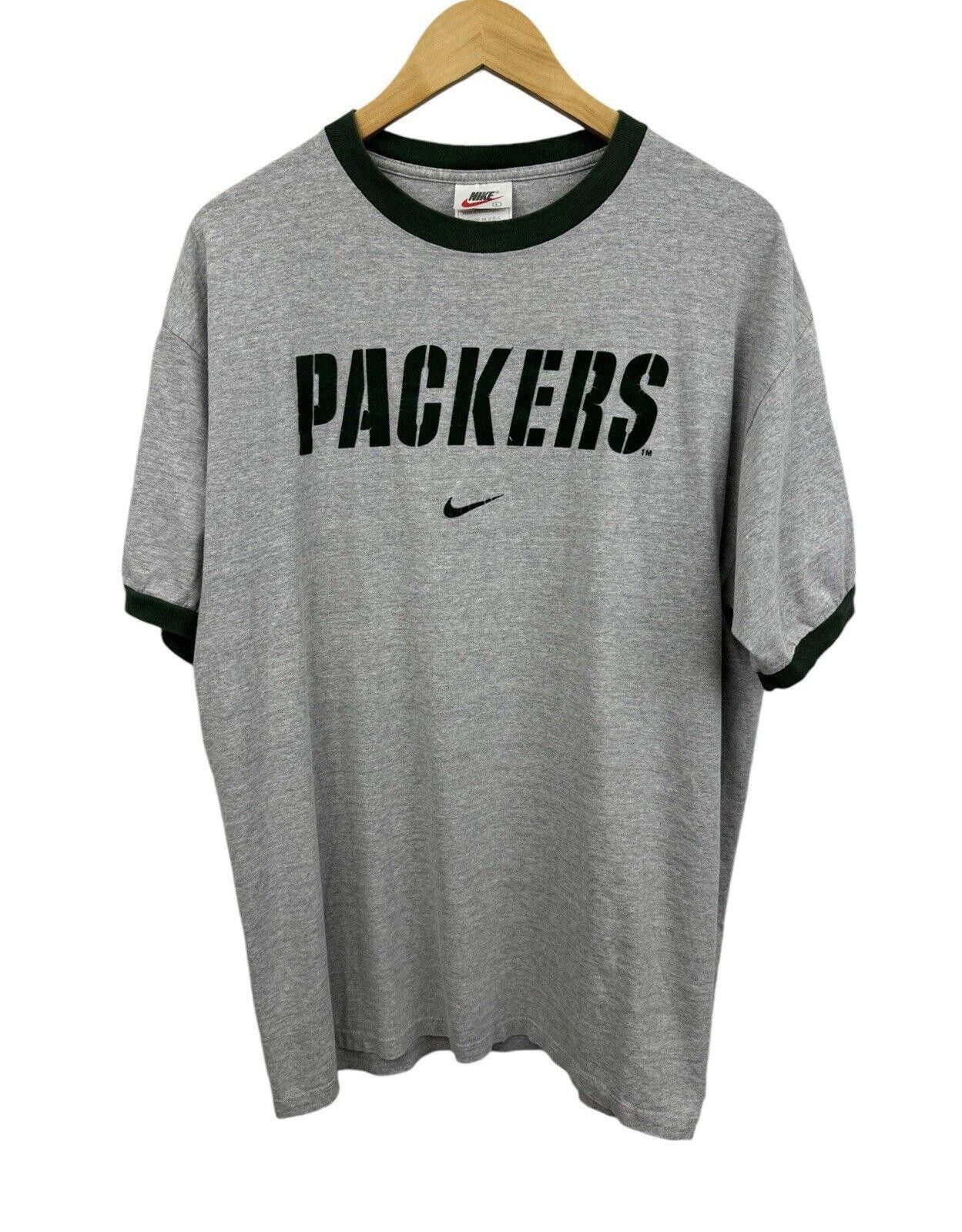 Nike Vintage Nike Center Swoosh 90s Green Bay Packers Shirt L Size ONE SIZE - 1 Thumbnail