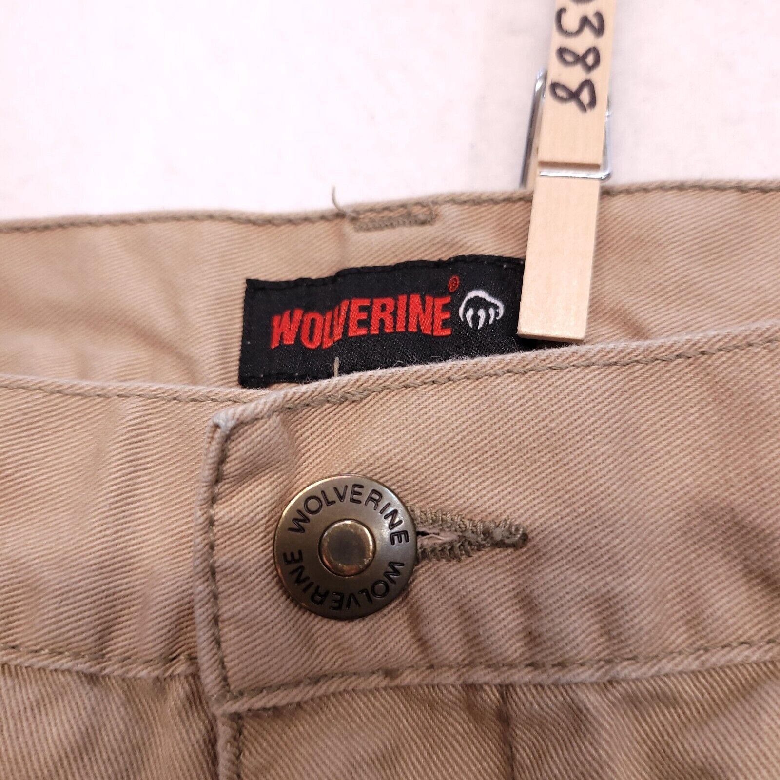 Wolverine Wolverine Medium Wash Button Cargo Shorts Mens Size 40 Beige Size US 40 / EU 56 - 3 Thumbnail