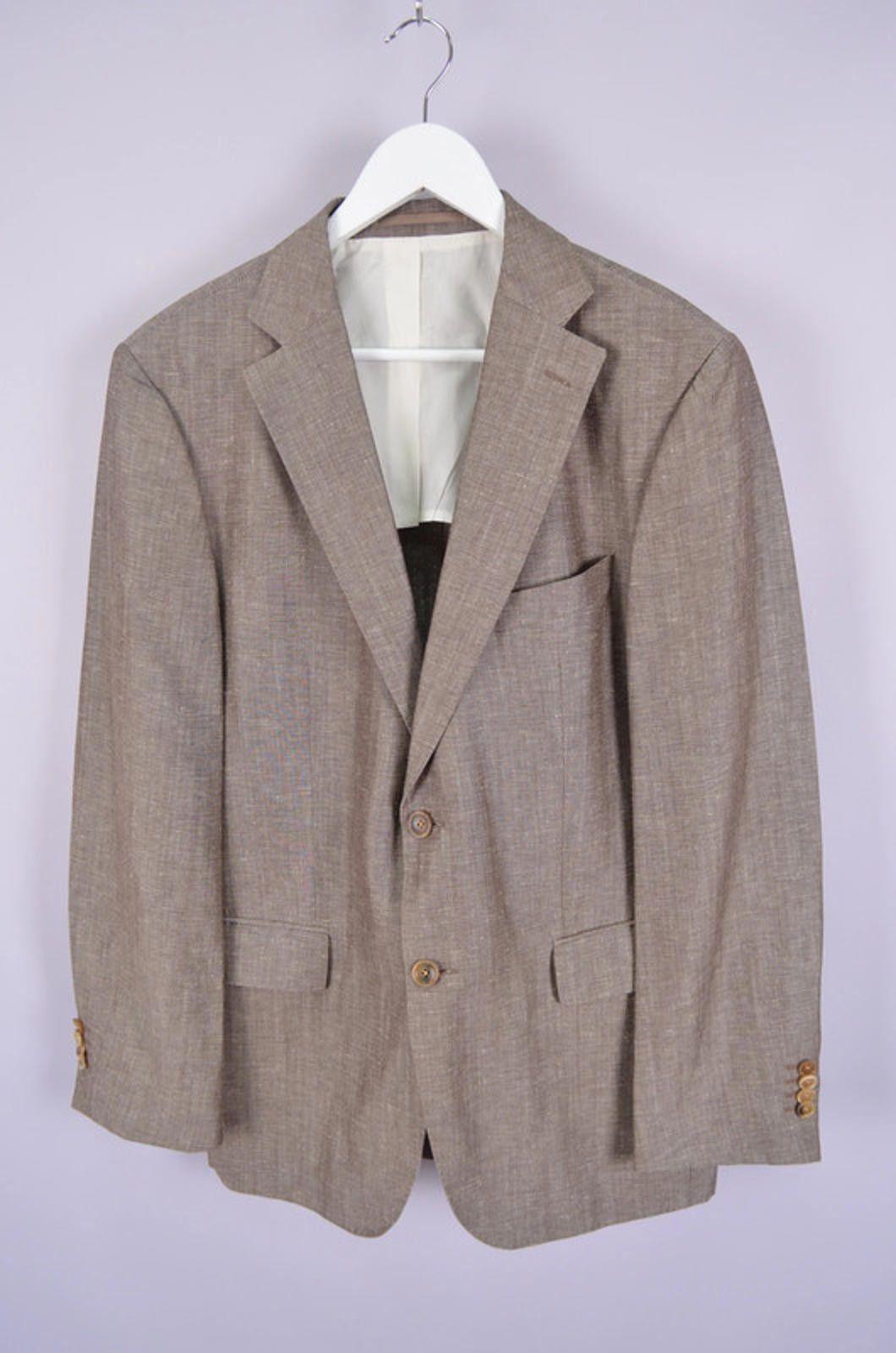 Windsor Smith Windsor WS Wales Unlined Linen Wool Blazer Sz 50 Tailor Fit Size 40R - 1 Thumbnail