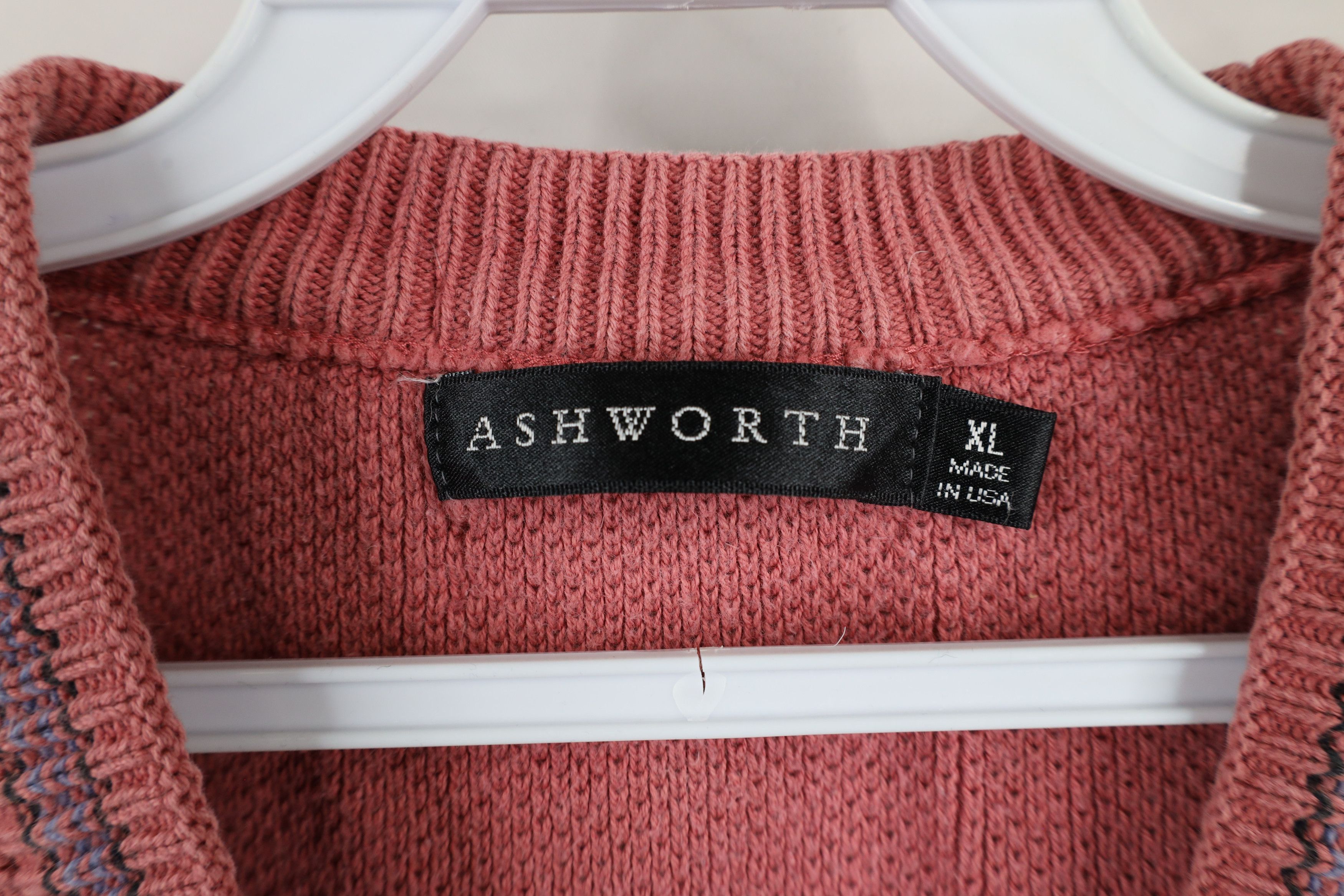 Vintage Vintage 90s Streetwear Knit Golf Sweater Vest Pink USA Size US XL / EU 56 / 4 - 5 Thumbnail