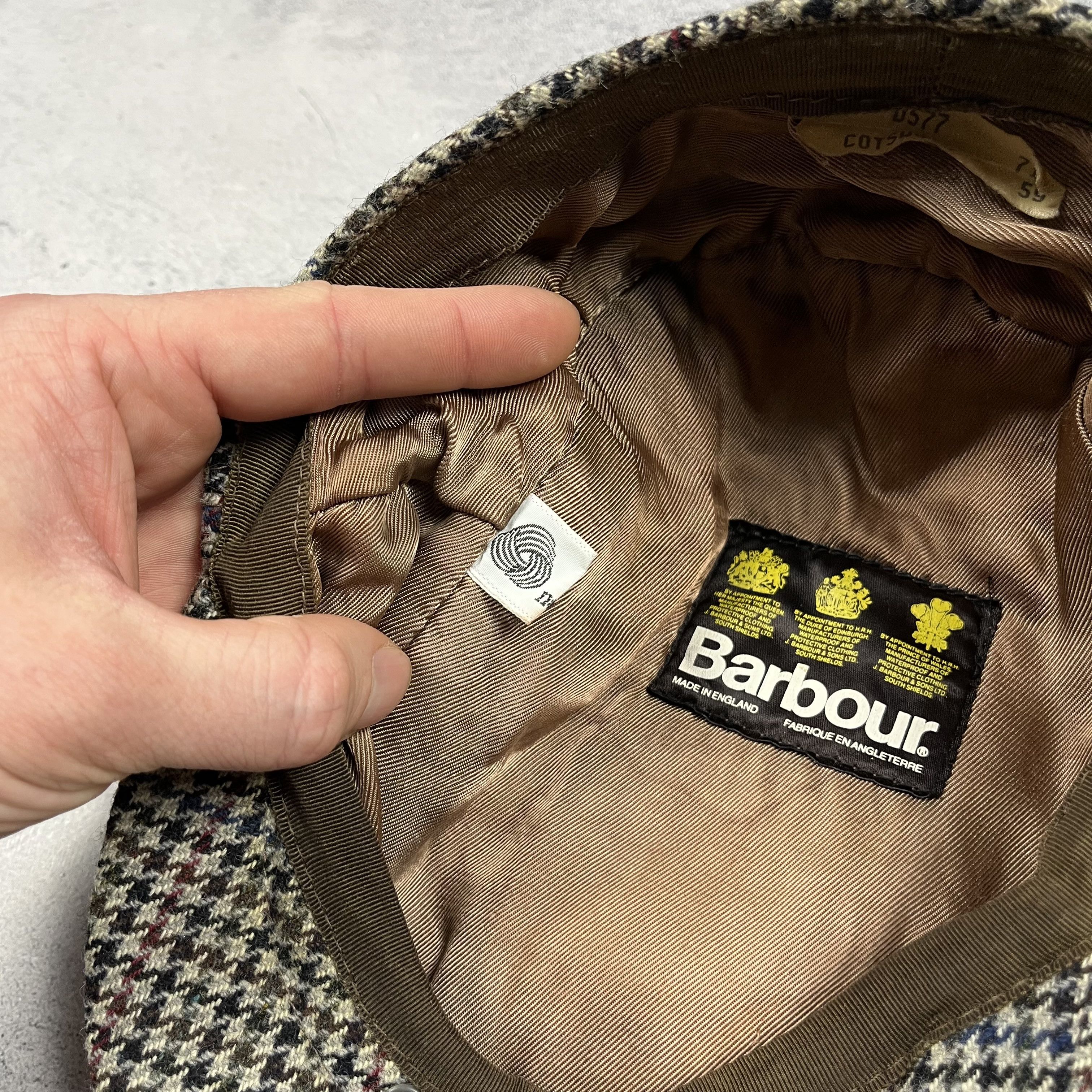 Barbour Vintage Barbour Wool Flat Cap 90’s Size ONE SIZE - 15 Thumbnail