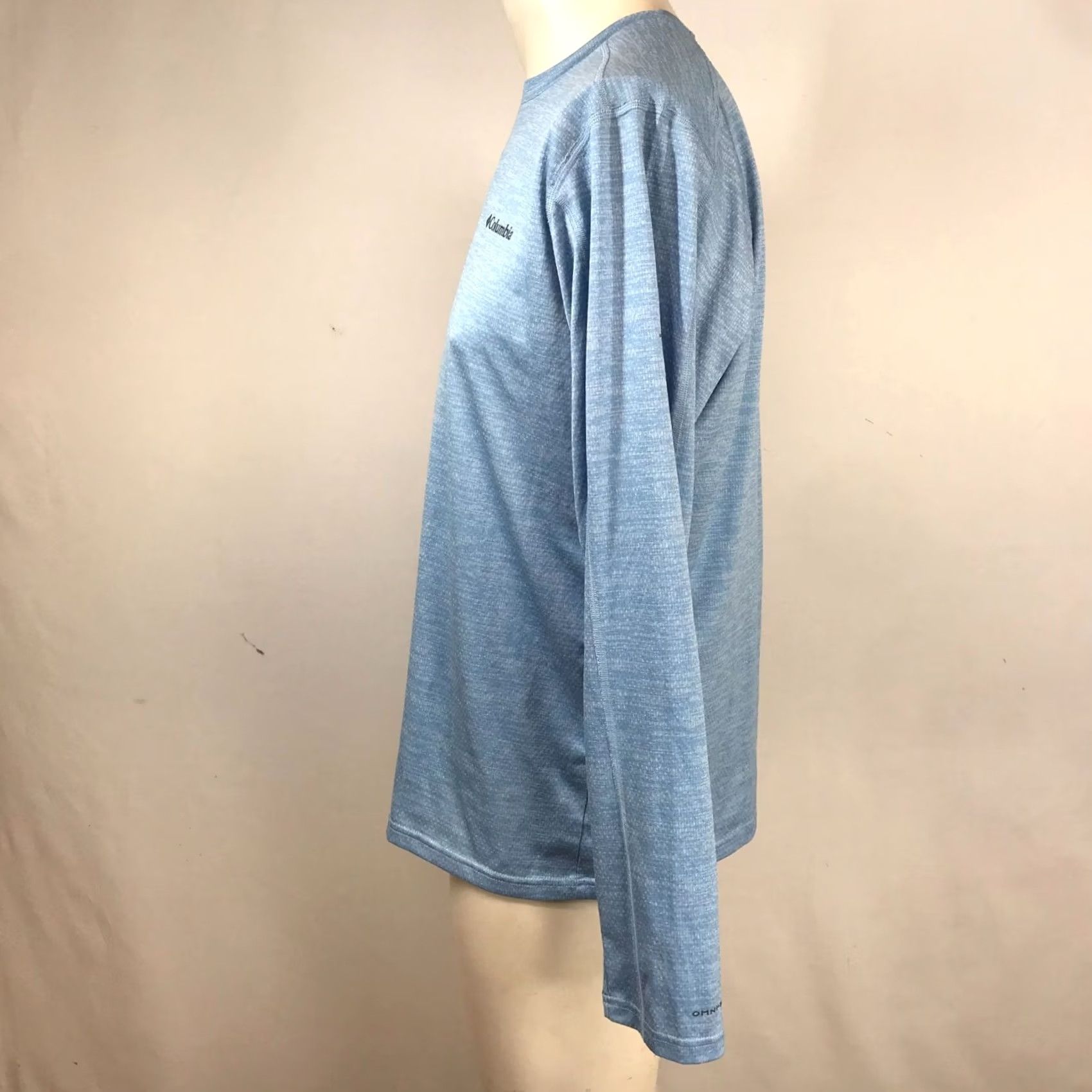 Vintage COLUMBIA Men M Blue Long Sleeve Crew Neck Polyester Tee Size US M / EU 48-50 / 2 - 6 Thumbnail