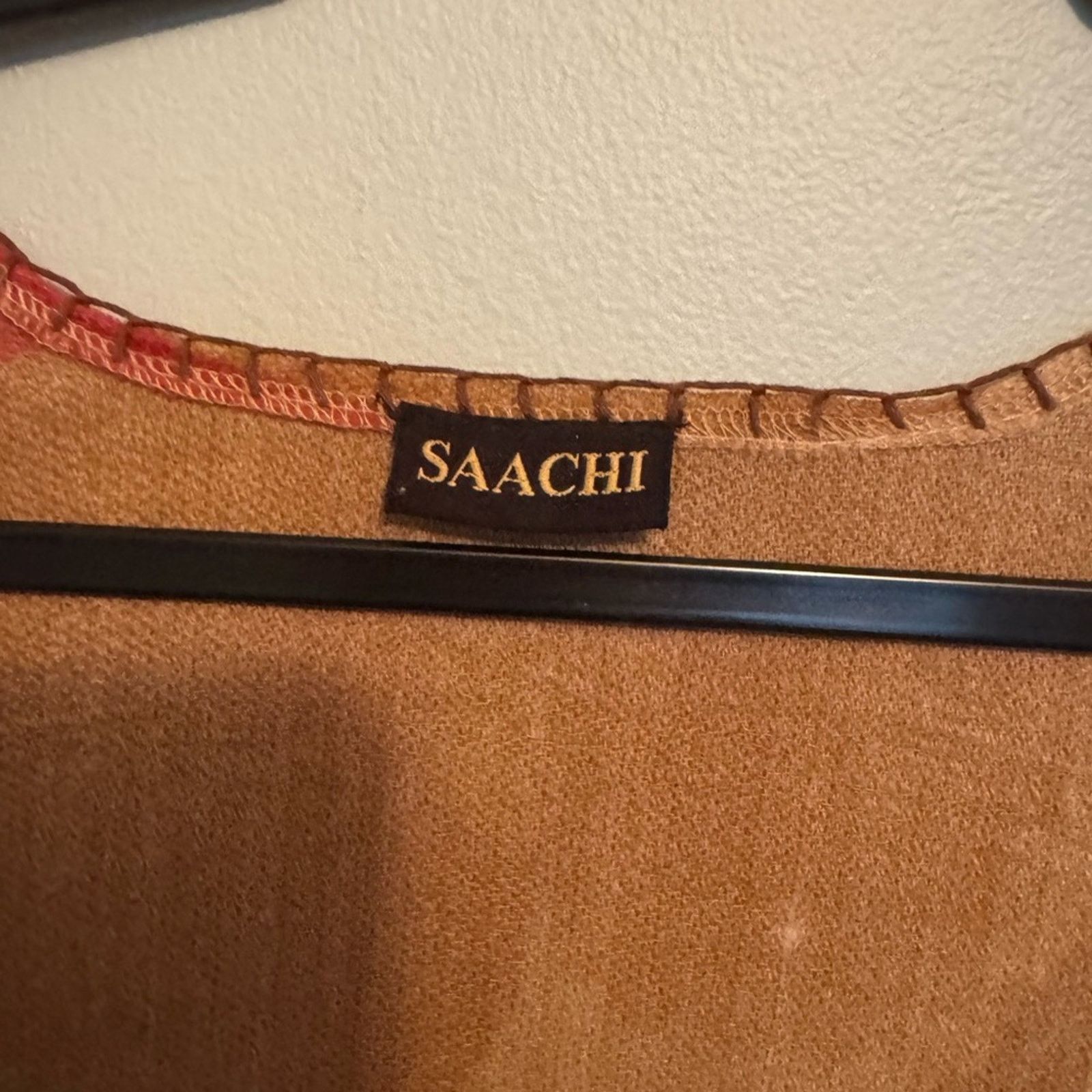 Other SAACHI Red and Brown Kimono Wrap Size ONE SIZE - 3 Thumbnail