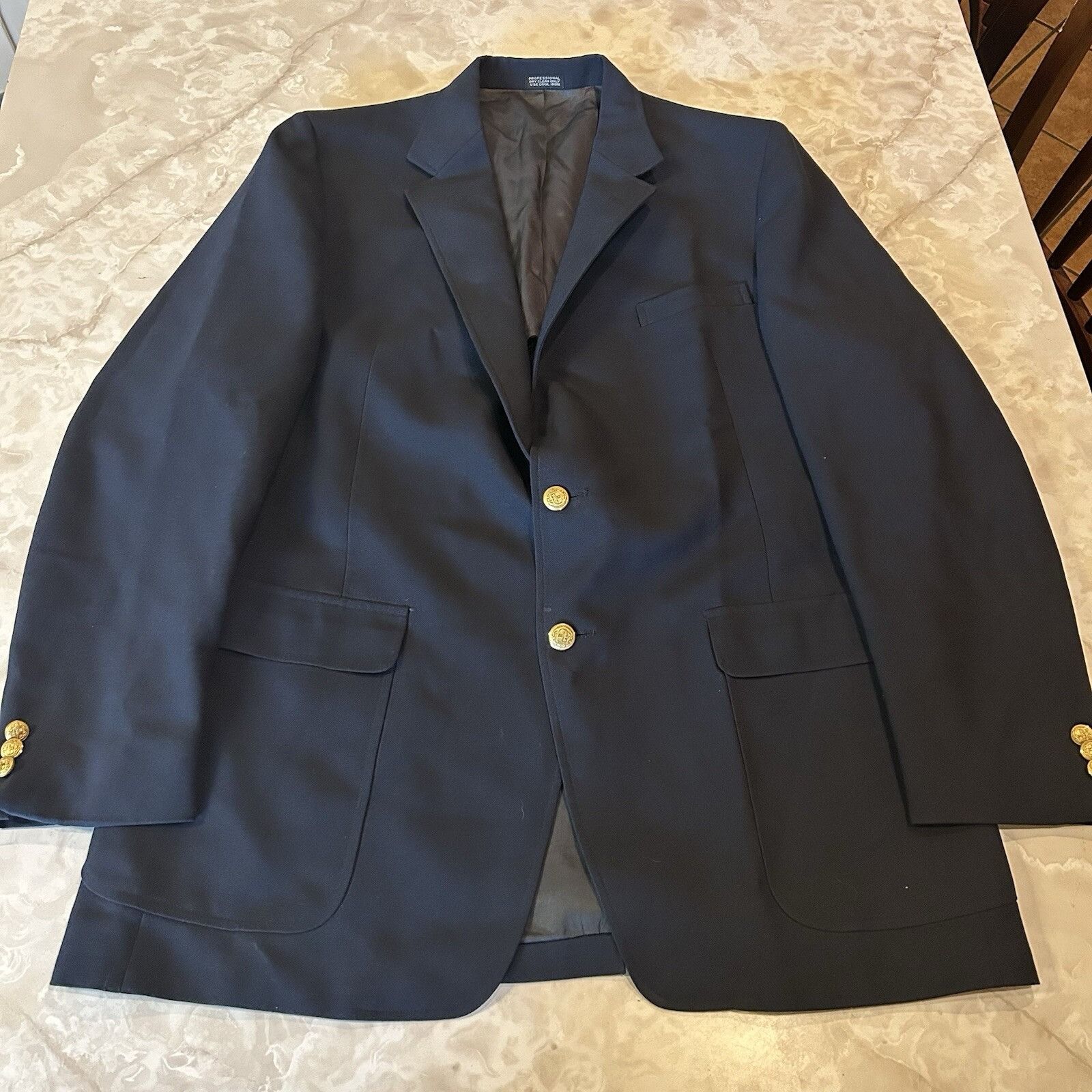 Vintage Blue Christian Brooks Blazer, Great Condition, Made In The U Size 36S - 1 Thumbnail