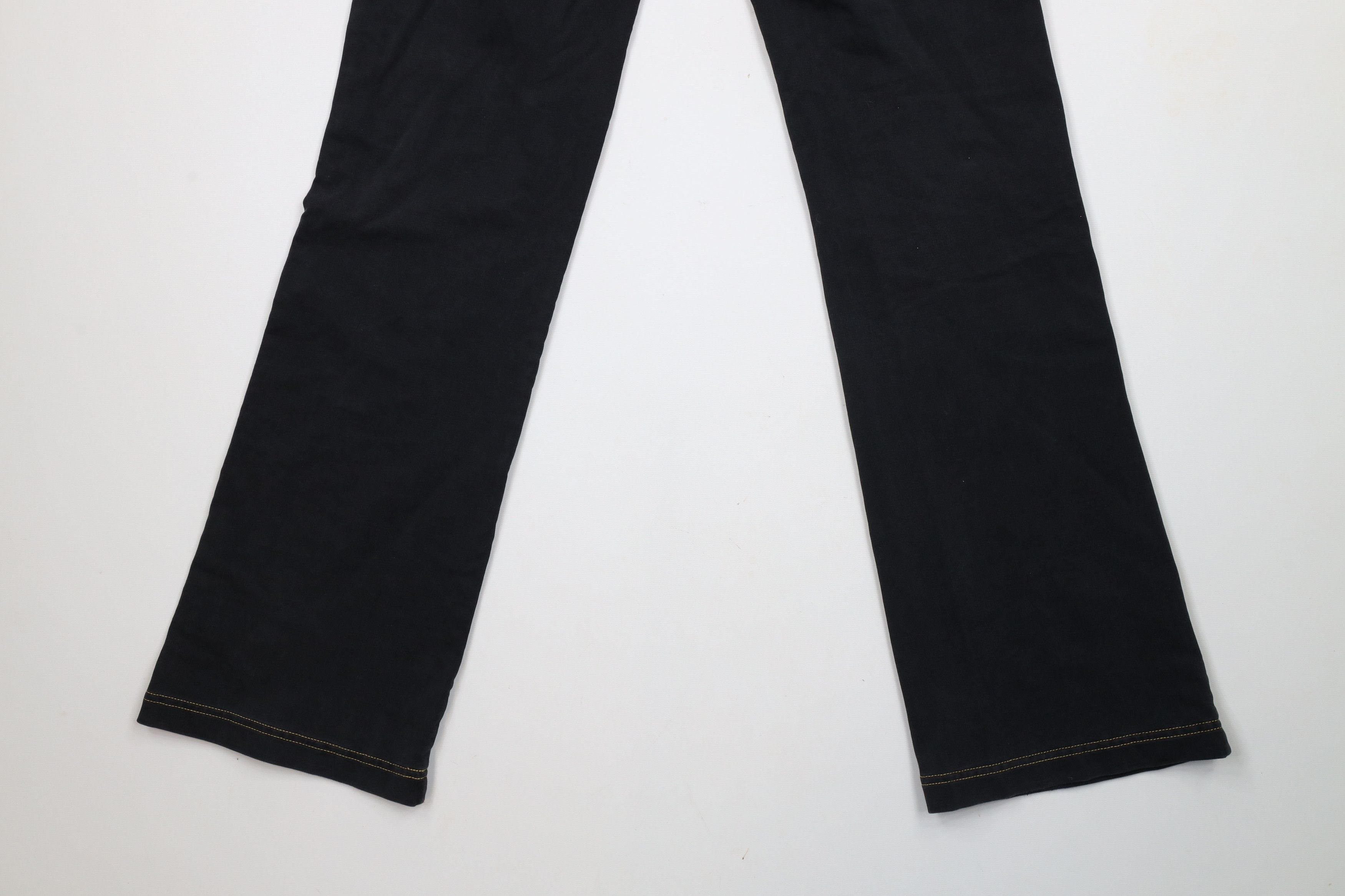 Vintage Vintage 90s Y2K Streetwear Babydoll Wide Leg Pants Black Size 27" / US 4 / IT 40 - 12 Thumbnail