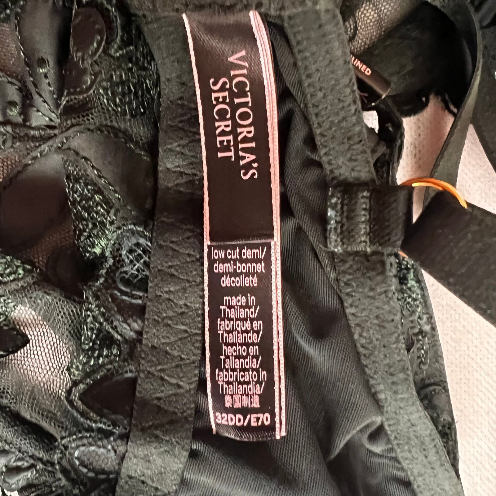 Victoria's Secret Victoria's Secret Very Sexy Sheer Mesh Embroidered Bra, 32DD Size ONE SIZE - 8 Thumbnail