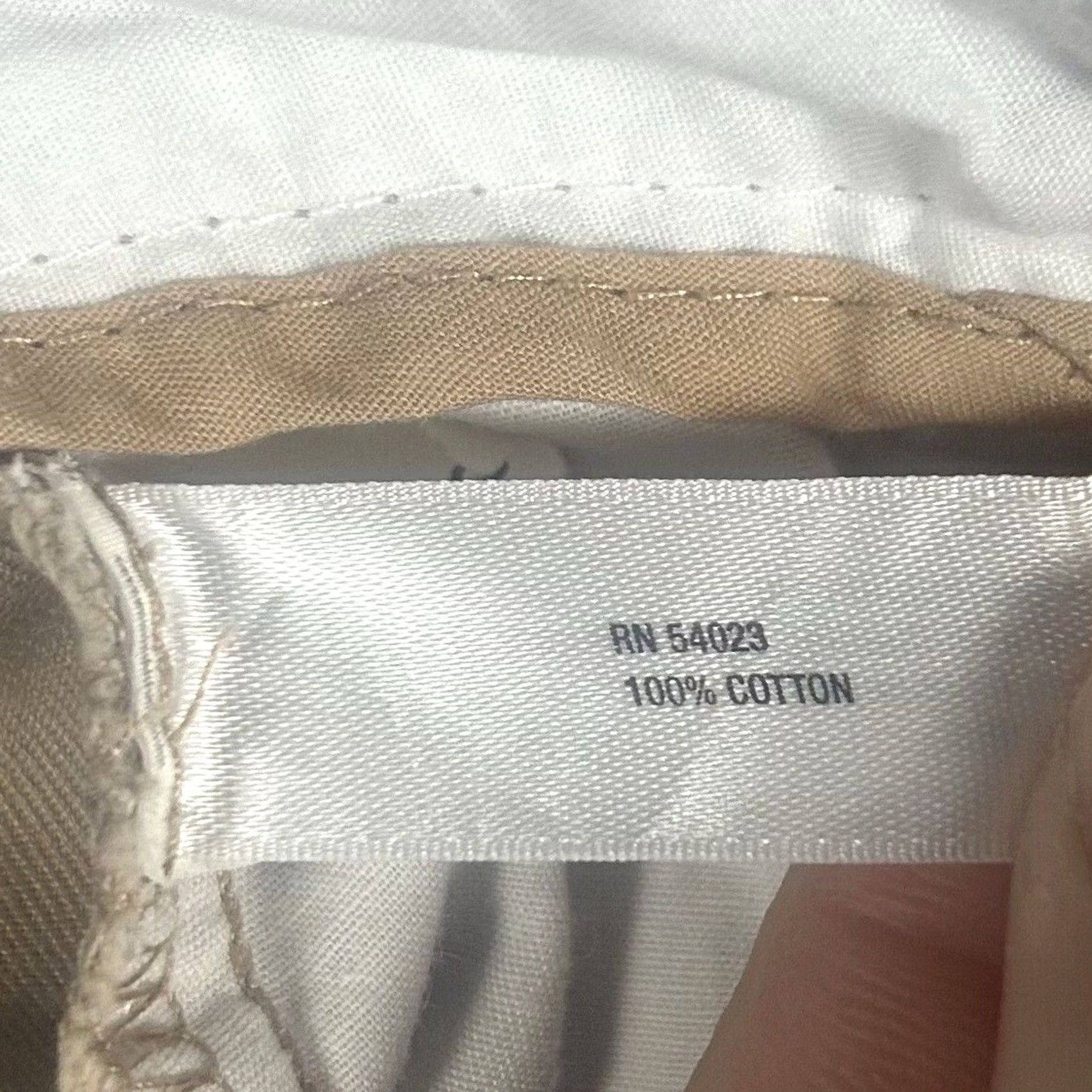 Gap Gap Womens Ankle Pants Size 12 Tall Khaki Brown Beige Mid Rise 12T Pants Womens Size 34" / US 12 / IT 48 - 3 Thumbnail