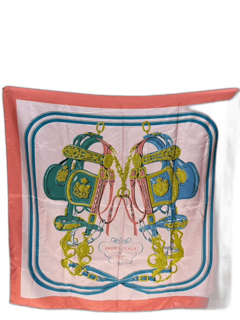 Hermes Hermes Reversible Gorgeous Bridle Silk Scarf Size ONE SIZE - 1 Thumbnail
