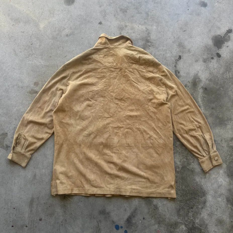 Ralph Lauren Purple Label Vintage Purple Label Ralph Lauren Suede Western Button Shirt Size US L / EU 52-54 / 3 - 7 Thumbnail