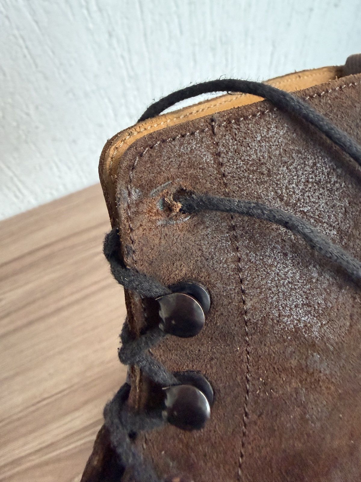 Evan Kinori × Tricker's Grassmere oiled waxed suede boots Size US 10.5 / EU 43-44 - 15 Thumbnail