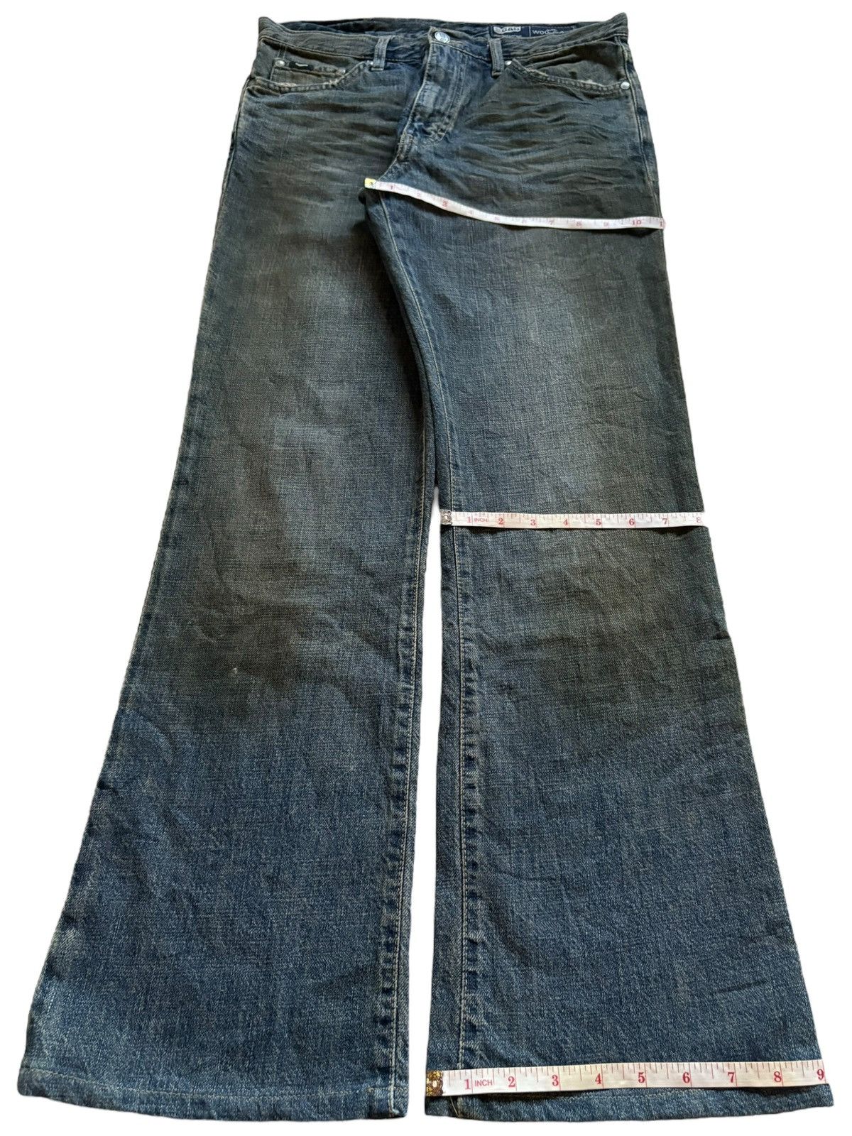 Japanese Brand × Tornado Mart Vintage Japanese Brand Rusty Mud Wash Bootcut Flare Jeans Size US 30 / EU 46 - 14 Thumbnail